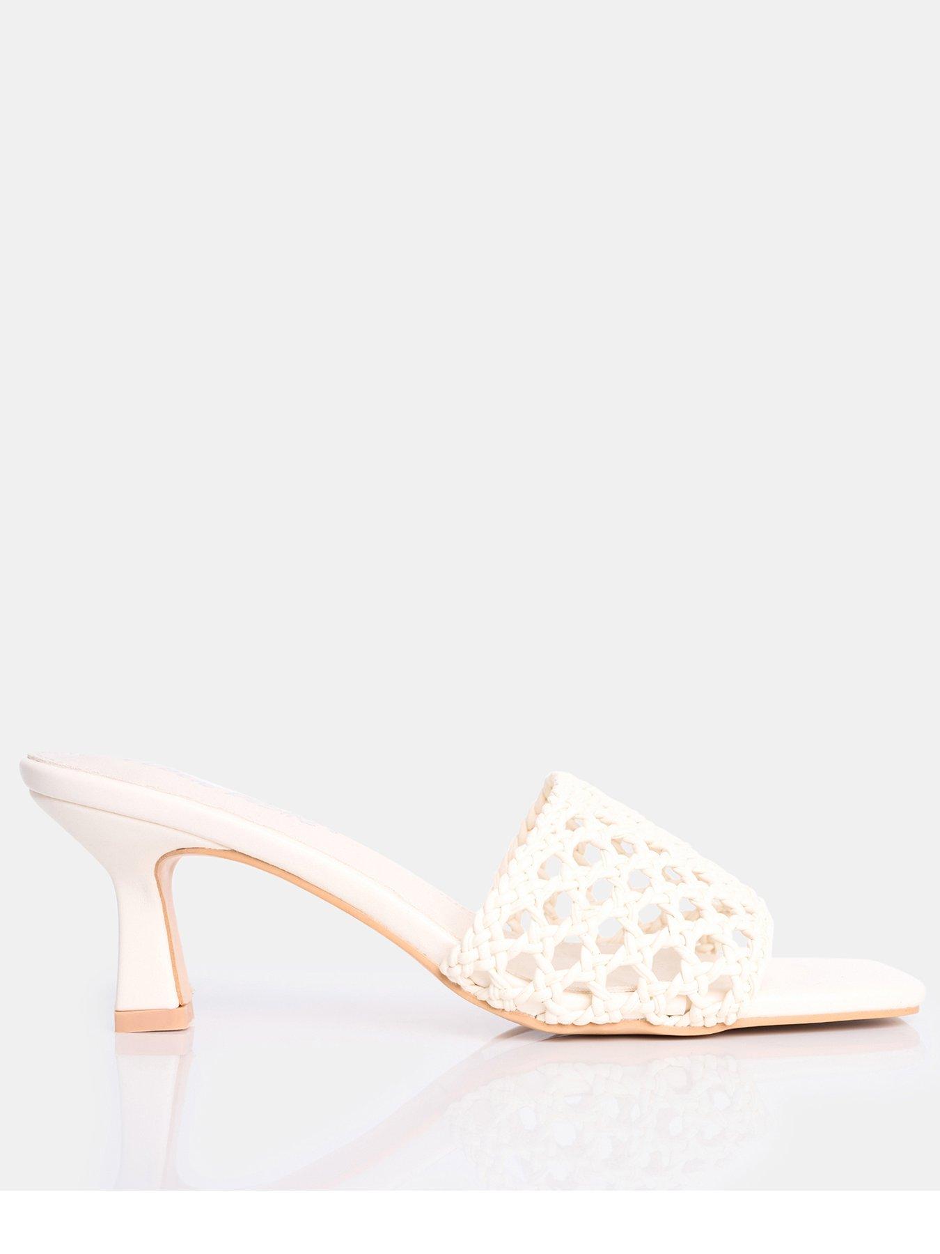 Public Desire Wide Fit Maribelle Sandals - Cream