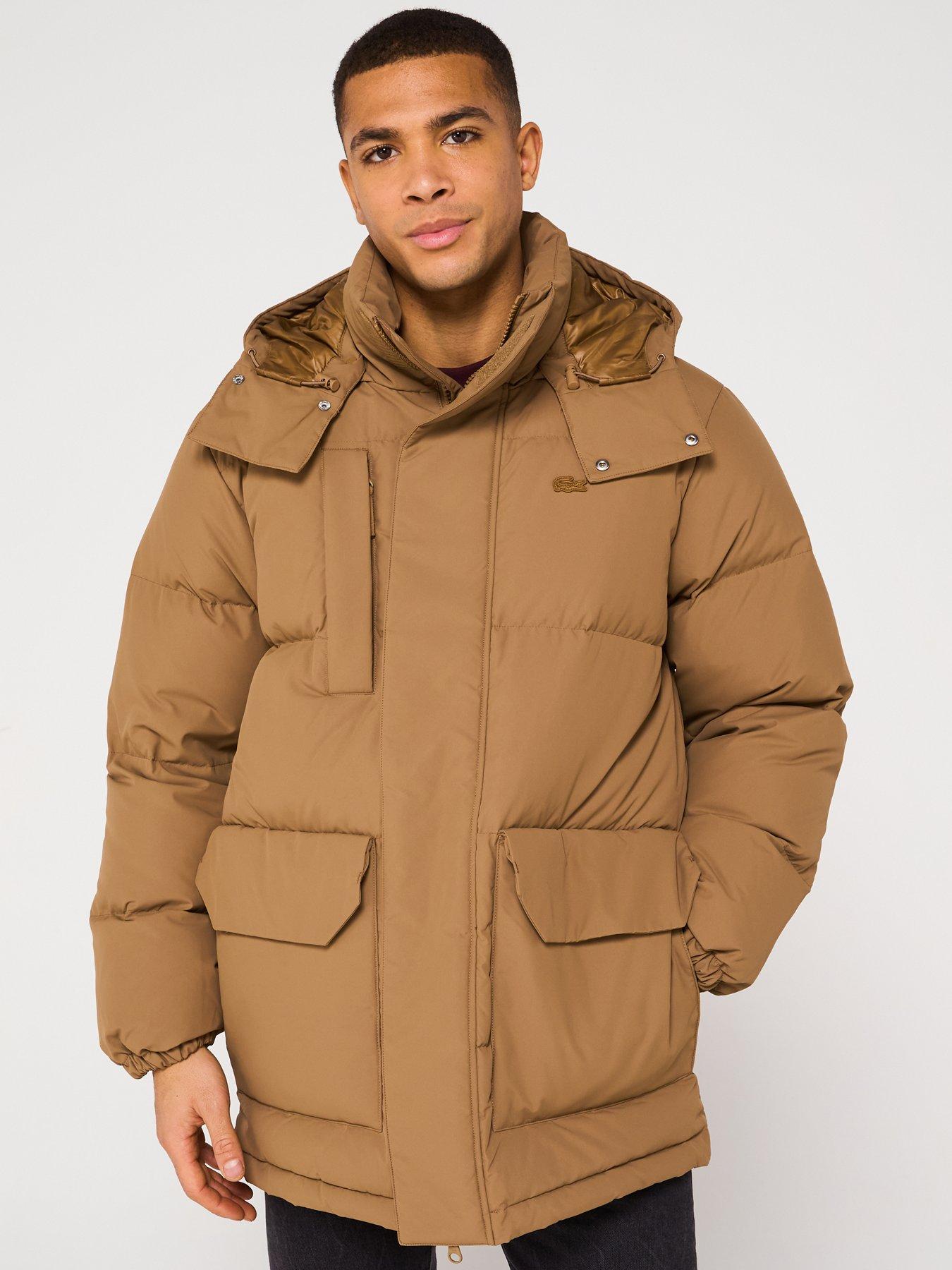 undefined Padded Parka Coat - Beige