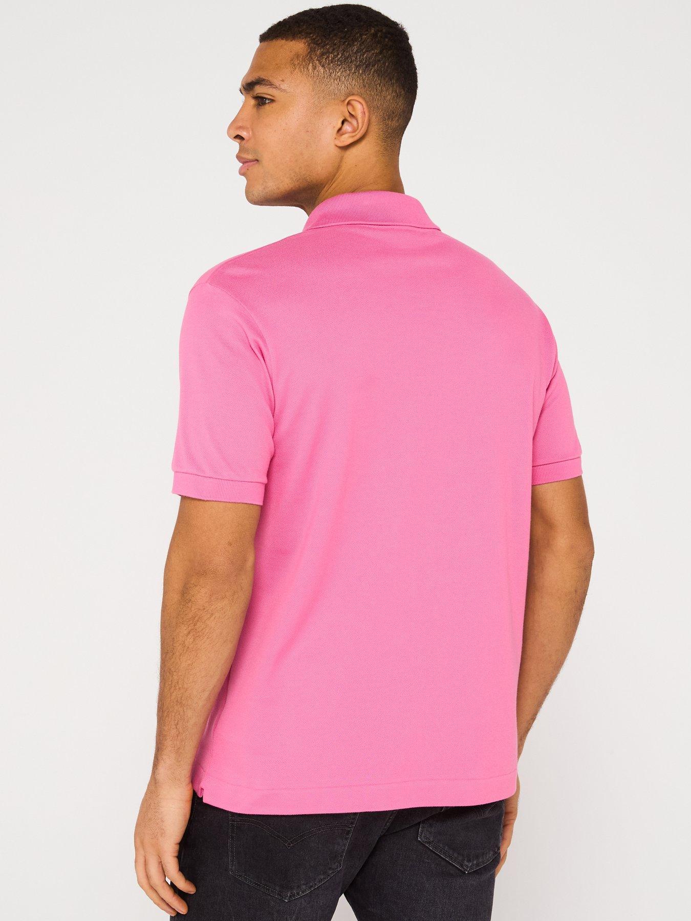 Image 2 of 4 of Lacoste L12.12 Classic Fit Piqu&eacute; Polo Shirt - Pink
