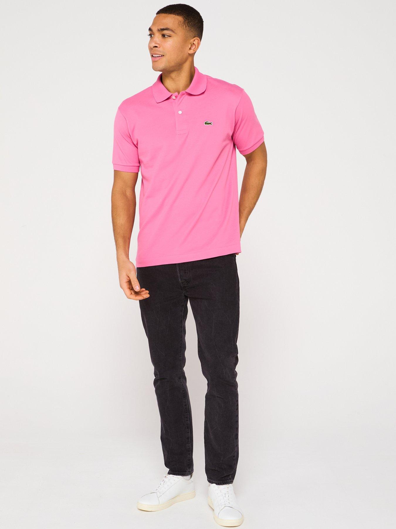 Image 3 of 4 of Lacoste L12.12 Classic Fit Piqu&eacute; Polo Shirt - Pink