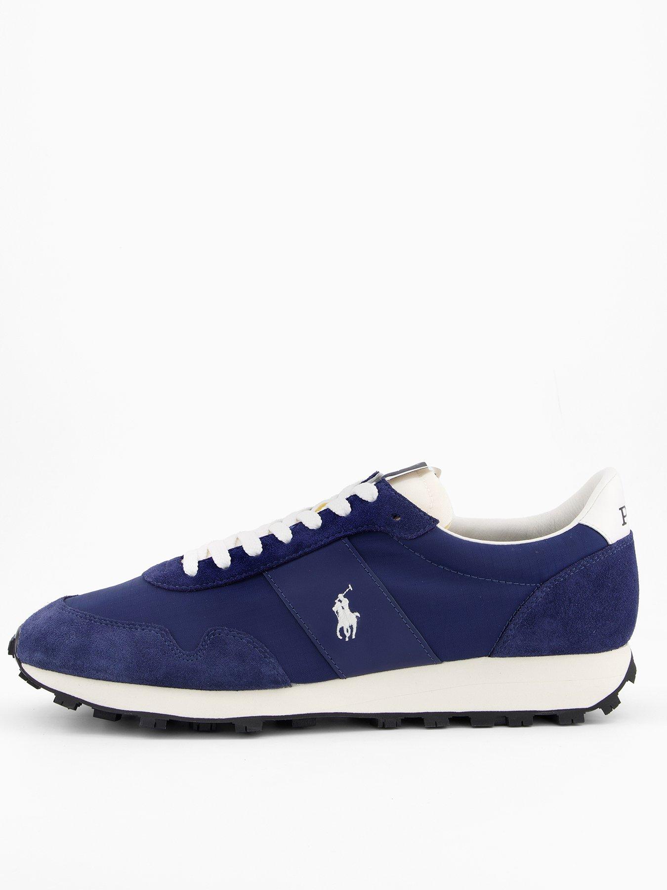 undefined PRL Trail 125 Suede Trainers - Navy