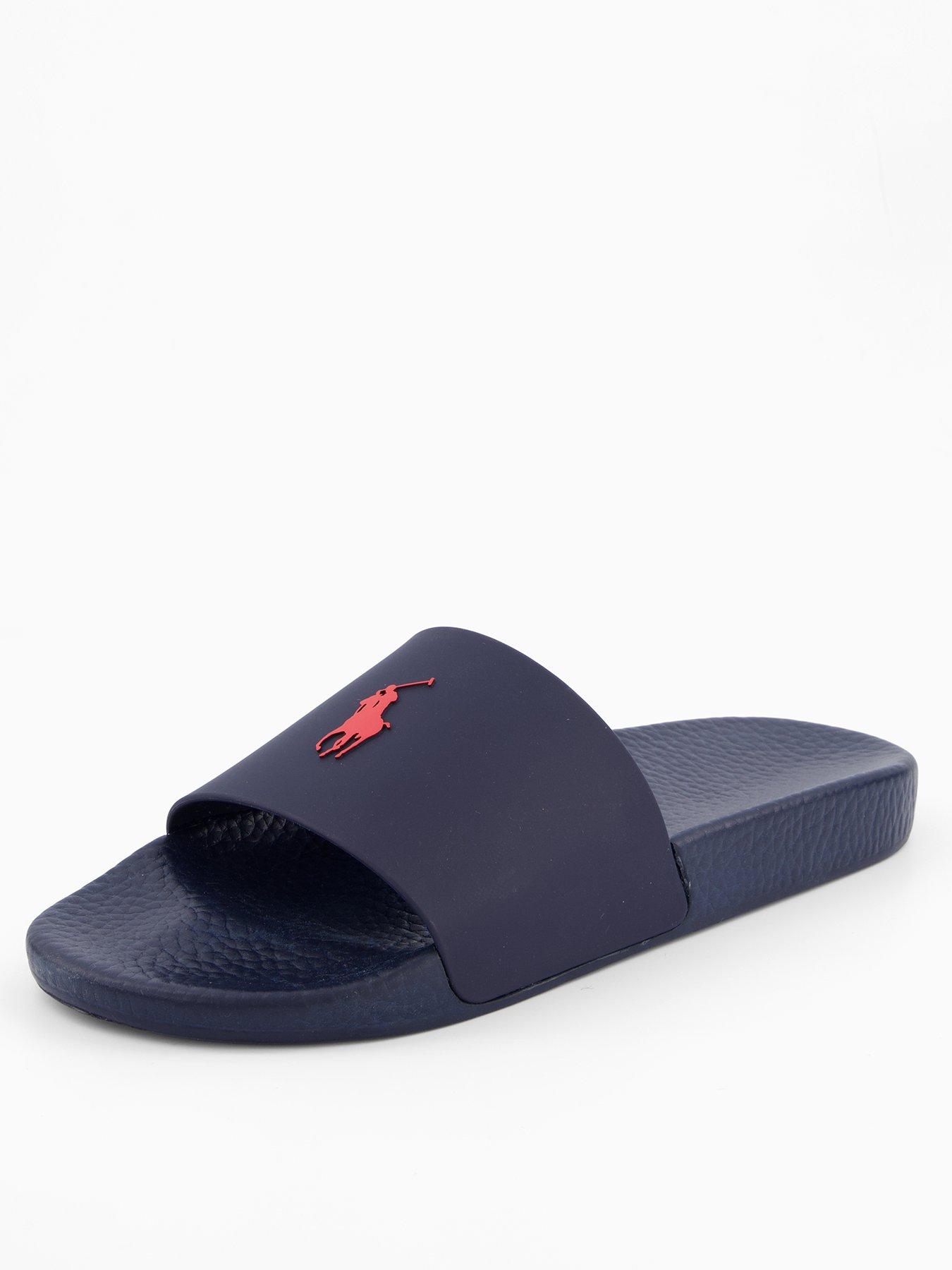 Polo Ralph Lauren Pool Sliders, Navy, Size 9, Men