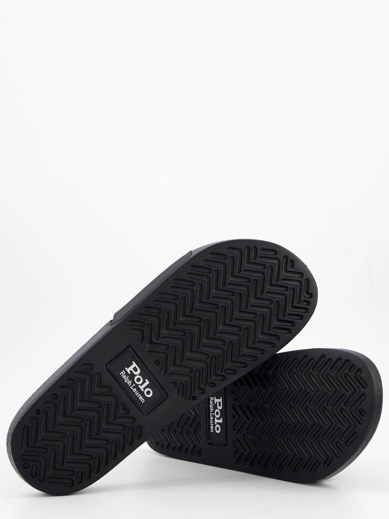 Polo Ralph Lauren Pool Sliders - Black/White | Very