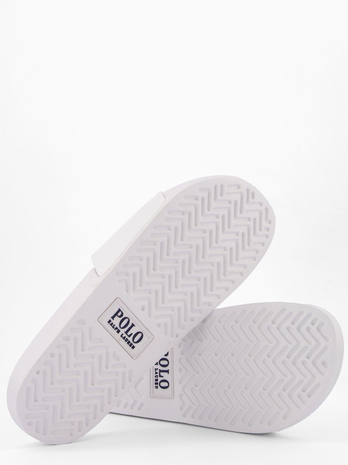 Image 4 of 6 of Polo Ralph Lauren Pool Slider - White
