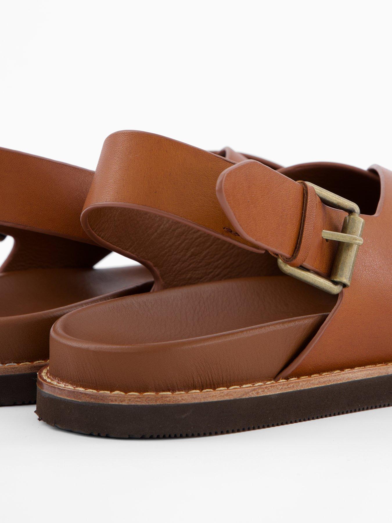 Polo Ralph Lauren Zane Leather Sandals - Brown | Very