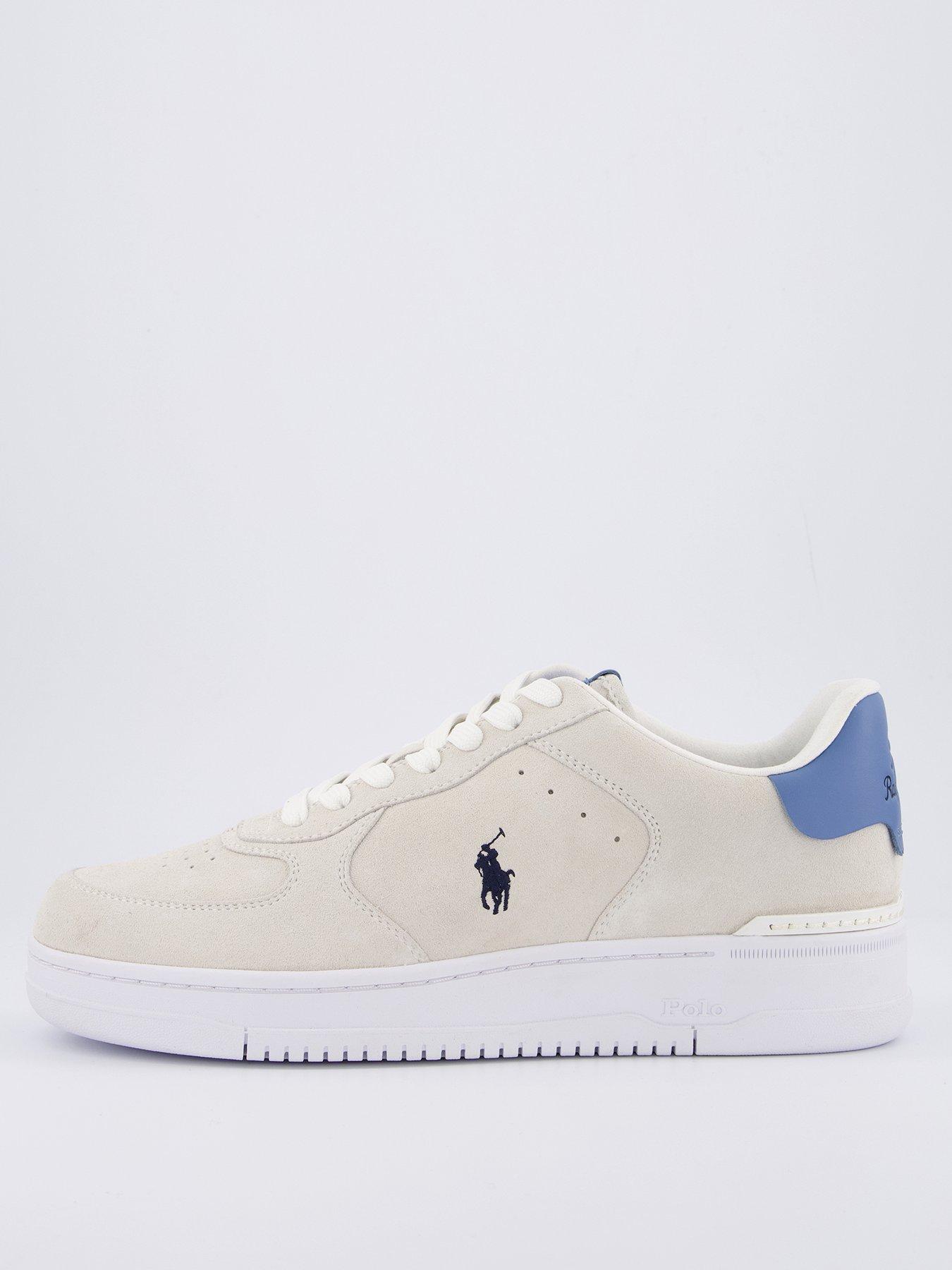 Polo Ralph Lauren Master Court Pp Suede And Leather Trainers - Multi