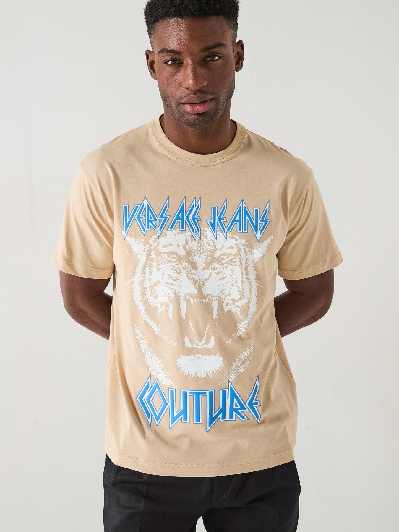 Versace Jeans Couture Tiger Graphic T-Shirt Beige Very