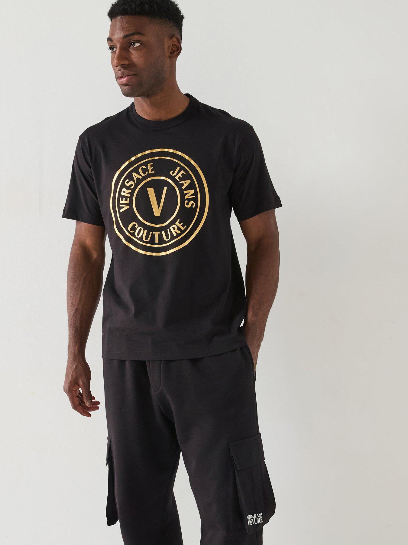 undefined Versace Jeans Couture Foil Print T-shirt - Black