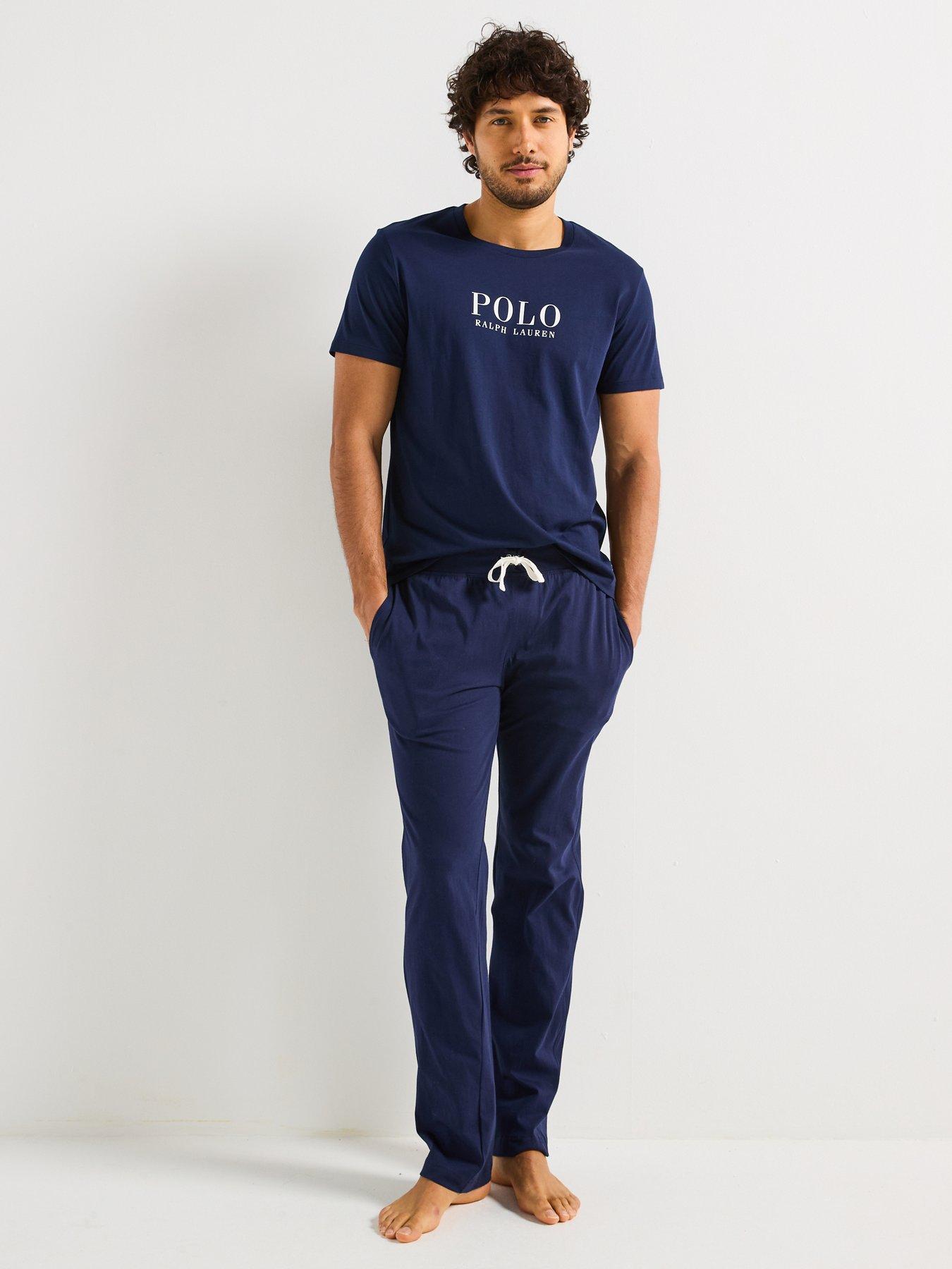 Image 3 of 4 of Polo Ralph Lauren Loungewear Centre Logo T-Shirt - Navy