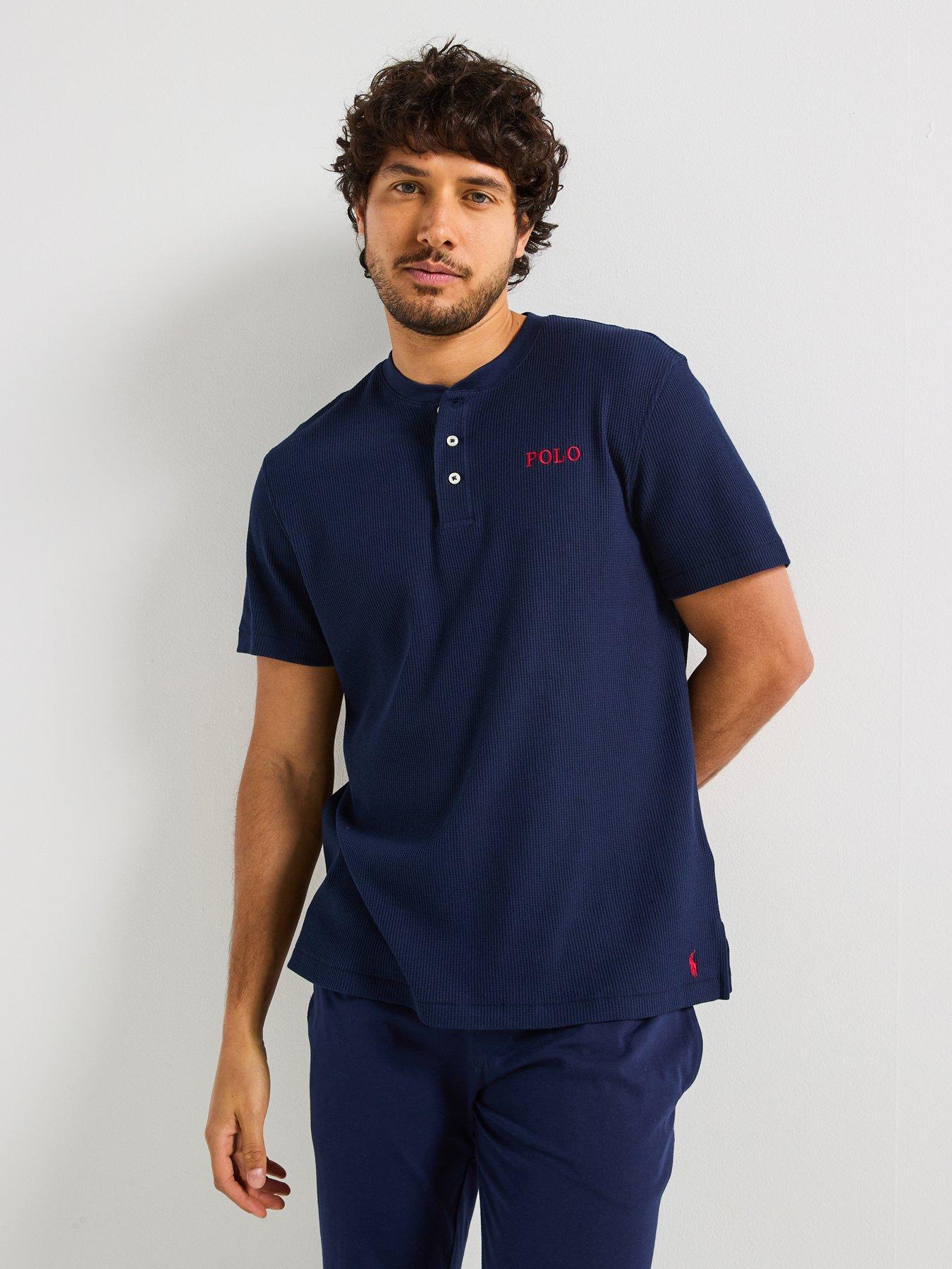 undefined Loungewear Henley T-Shirt - Navy
