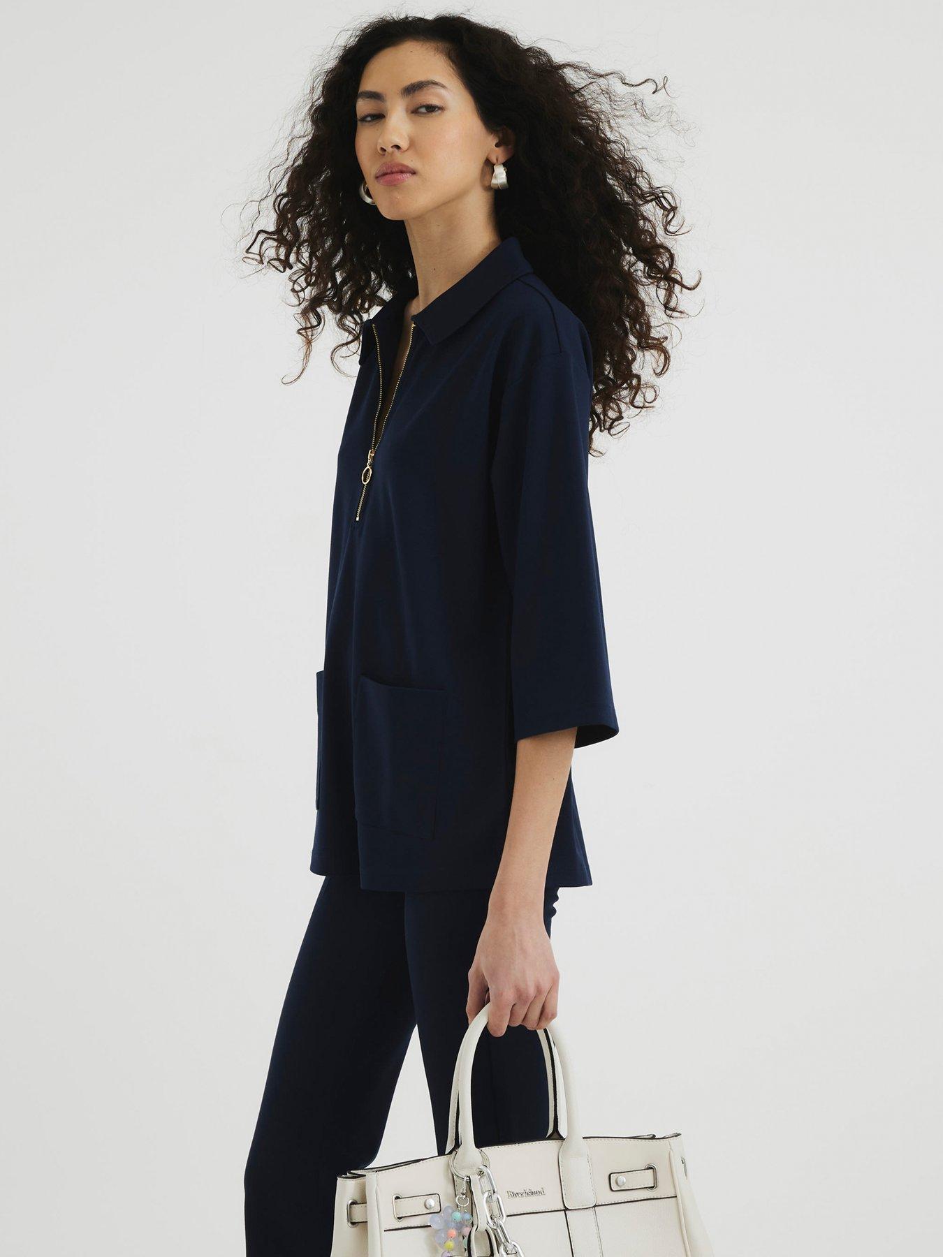 Image 2 of 4 of River Island Tunic Top - Blue