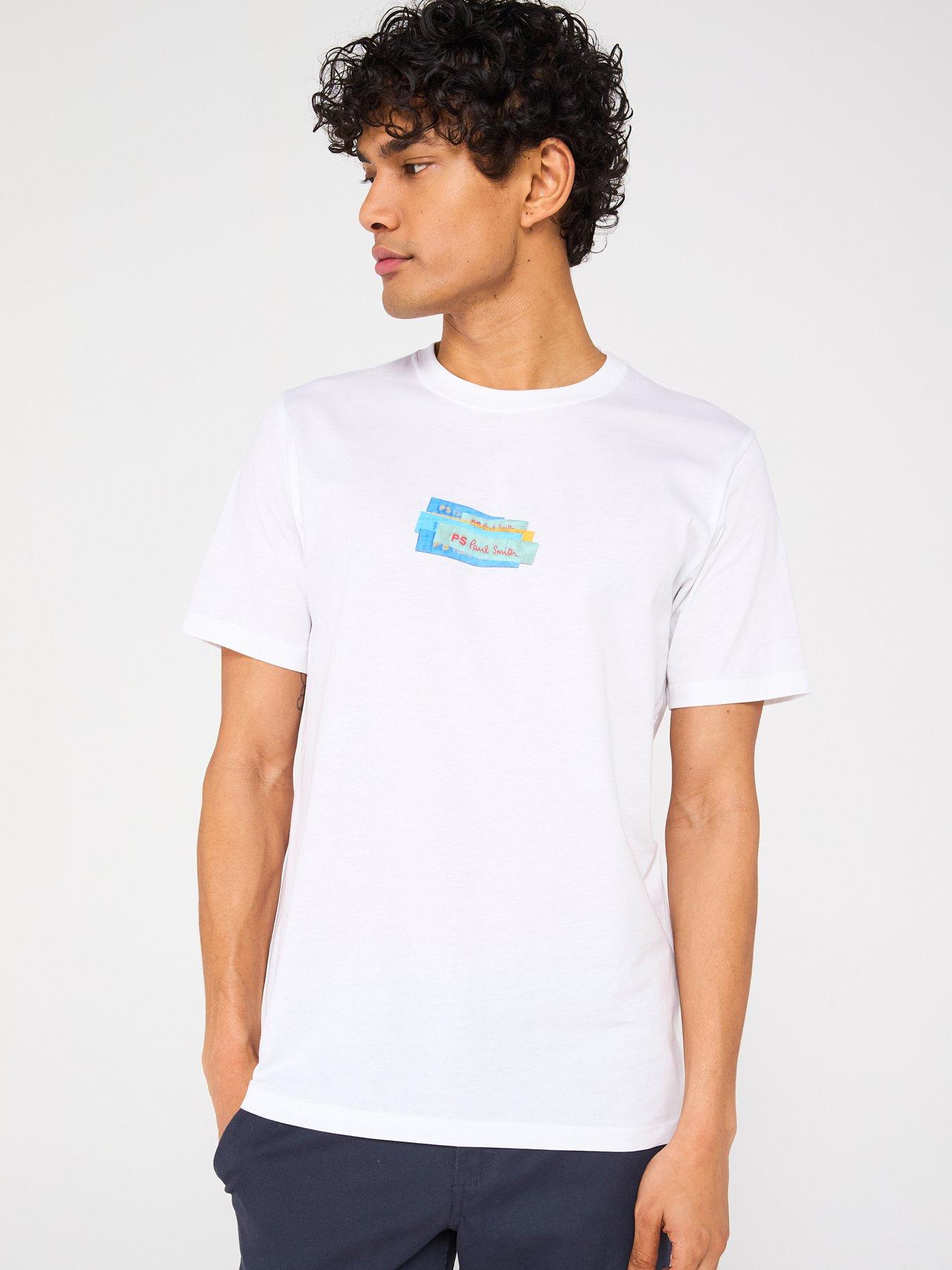 undefined Regular Fit Short Sleeve Logo T-Shirt - White