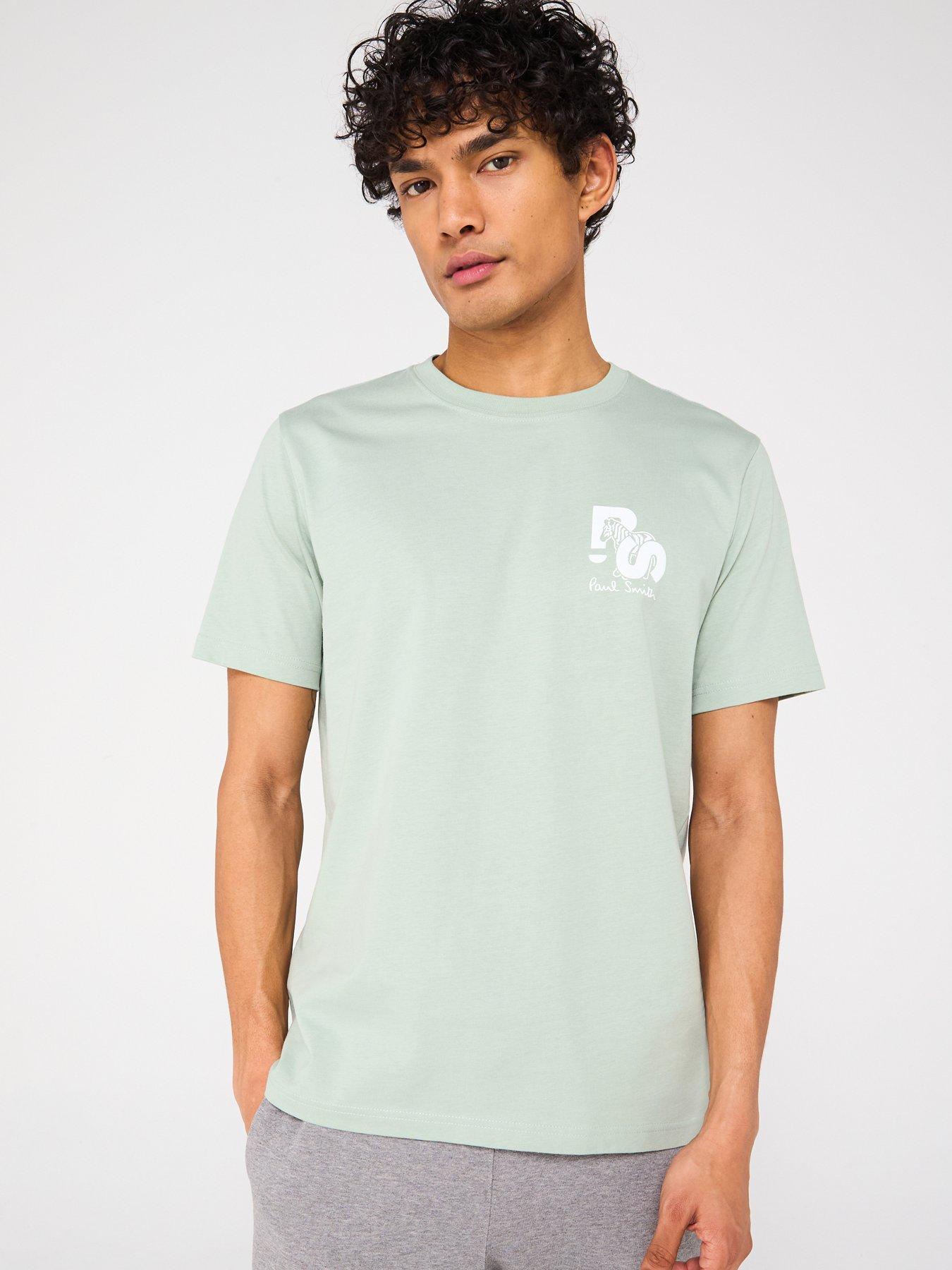 undefined Regular Fit Short Sleeve Zebra Logo T-Shirt - Green