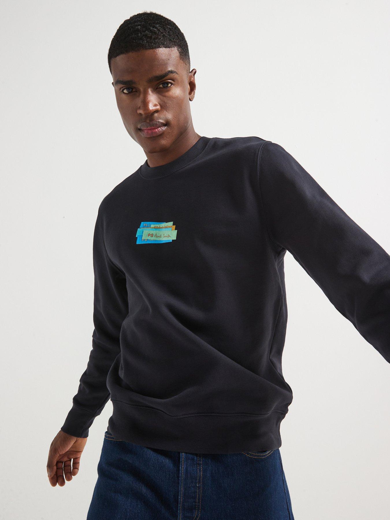 undefined Crew Neck Logo Sweatshirt - Blue