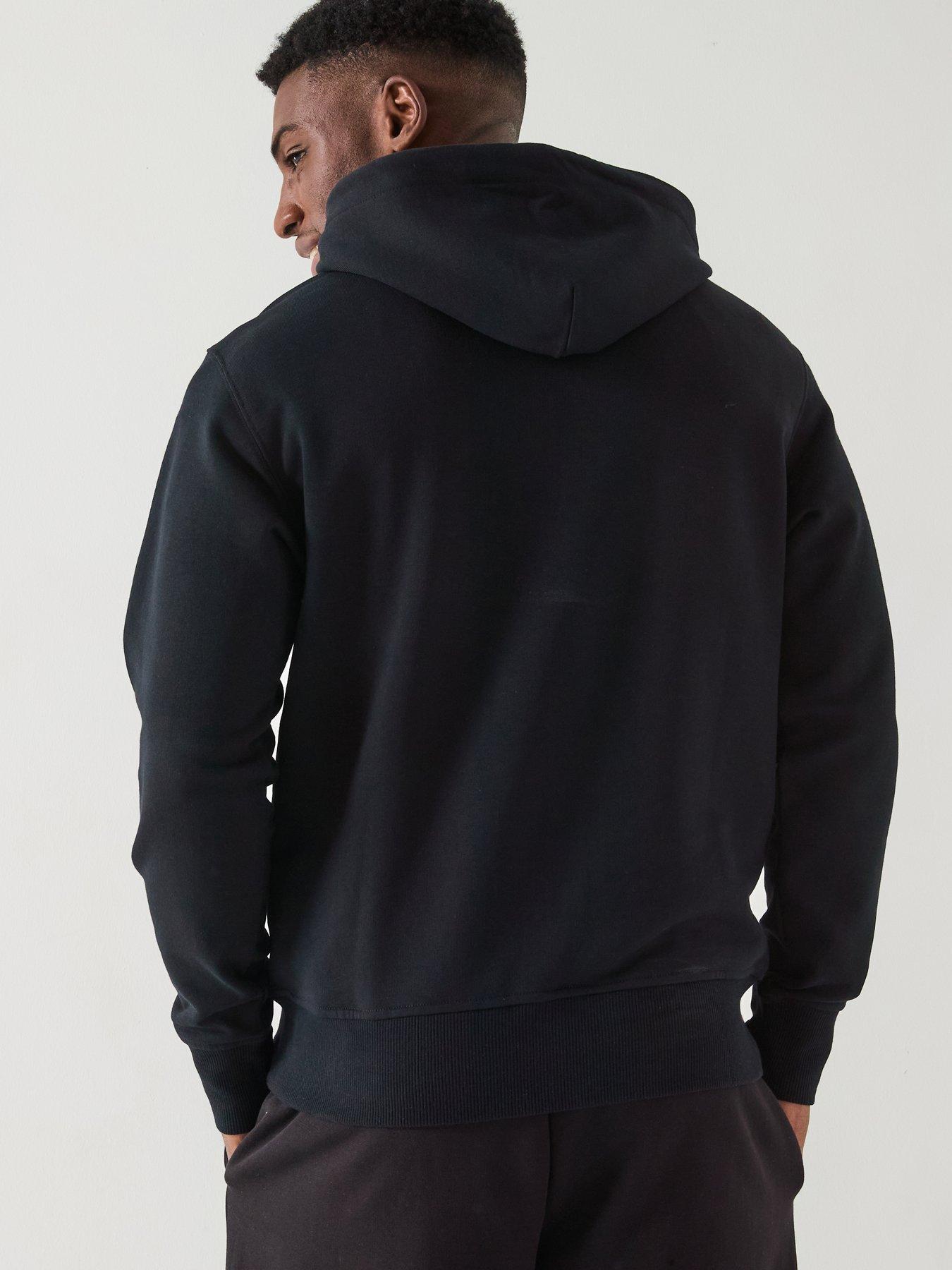 Image 2 of 6 of Versace Jeans Couture Baroque Logo Hoodie - Black