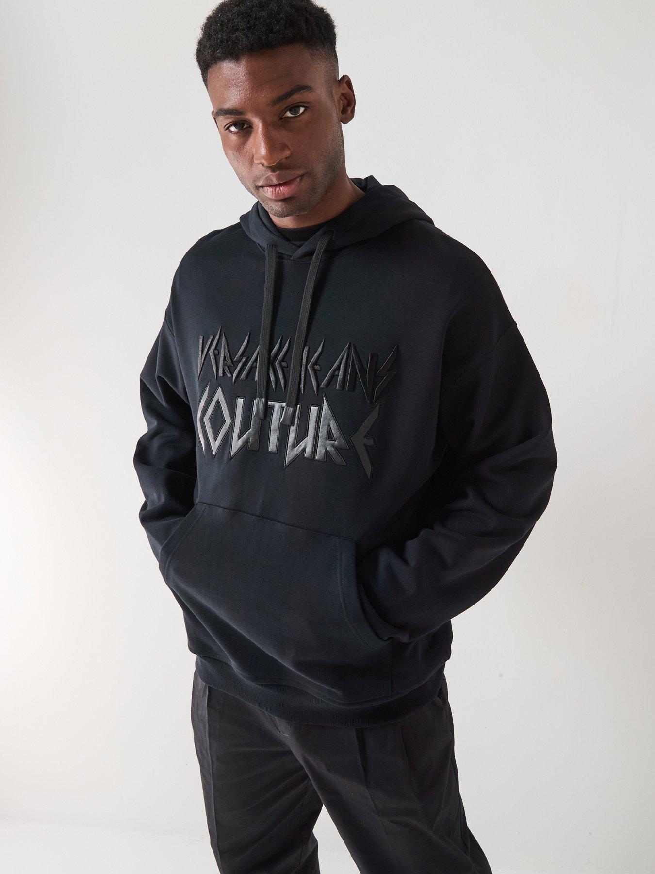 undefined Tonal Graphic Hoodie - Black