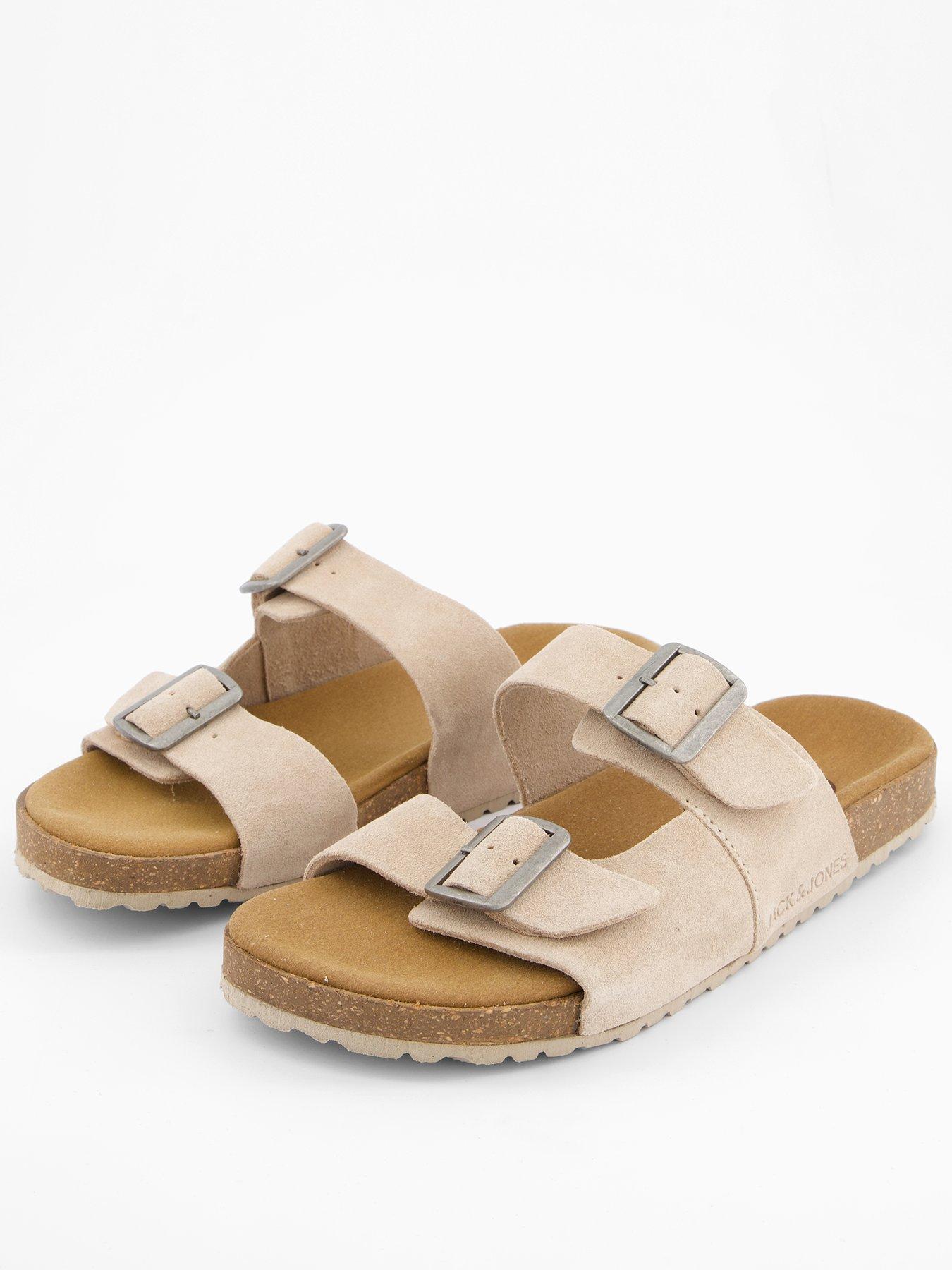 undefined Louis Suede Two Strap Sandals - Plaza Taupe