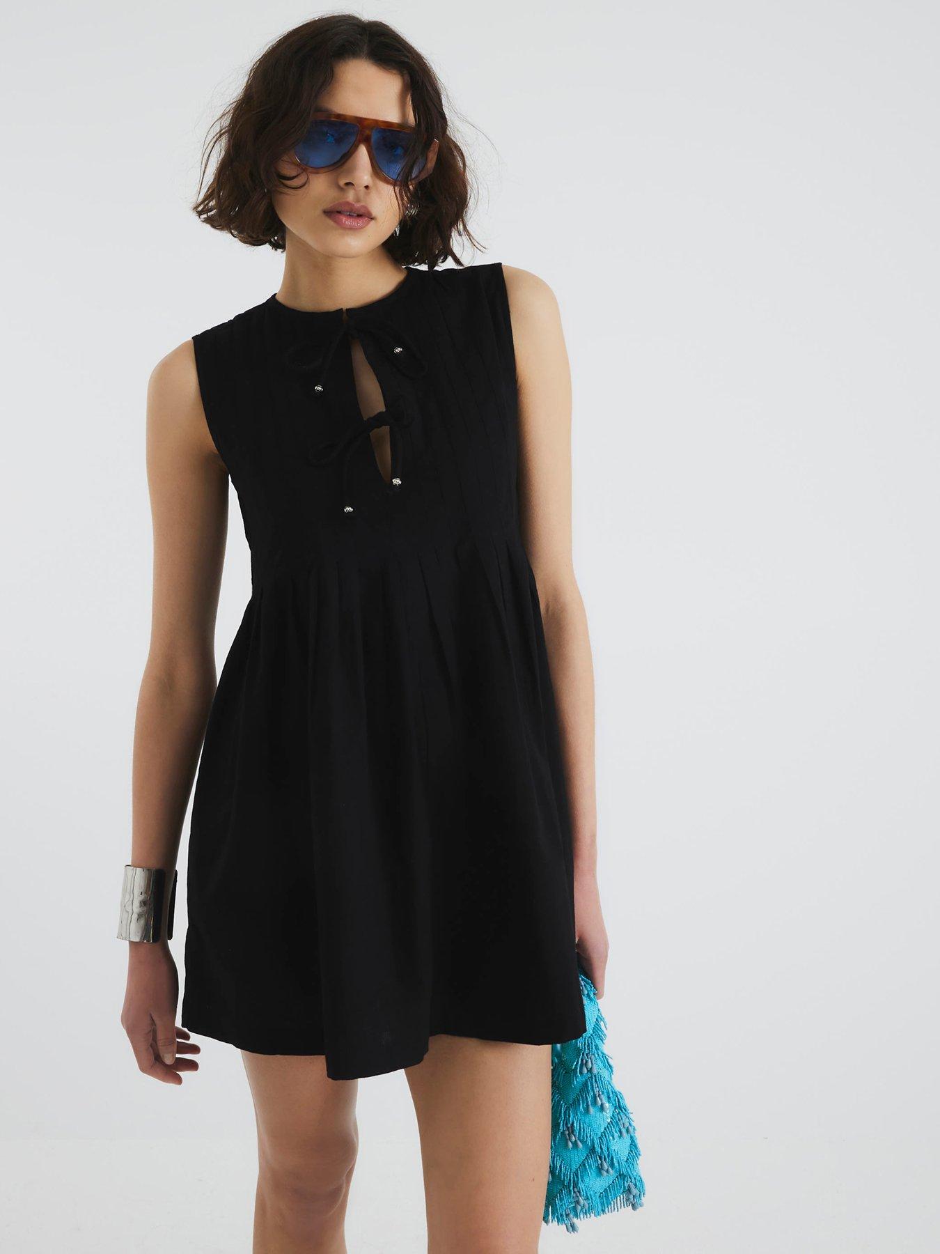strapless open back dress Zimmermann // Linen Postcard Spliced Dress  VSP Consignment