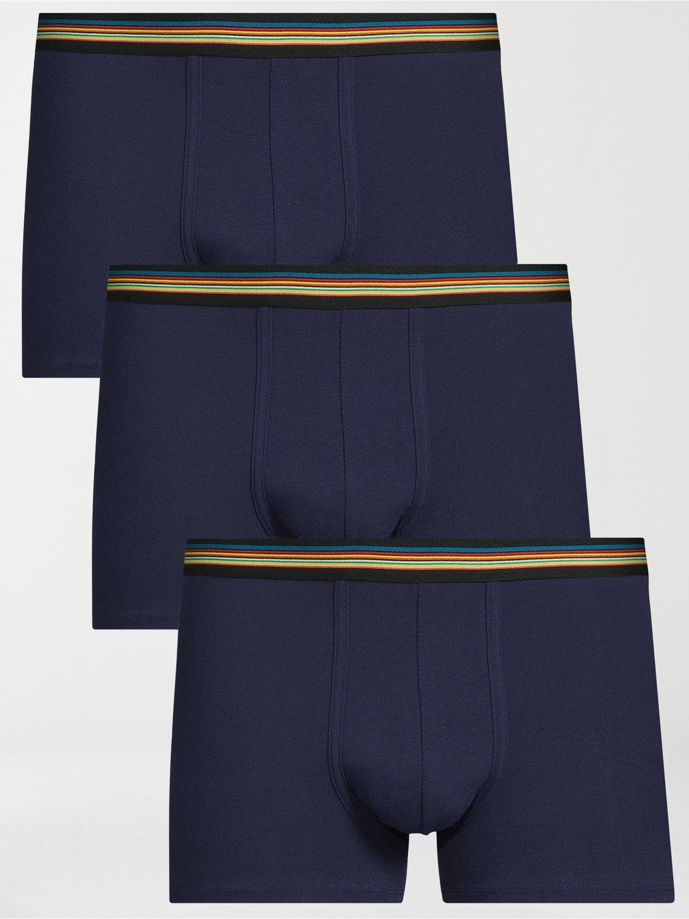 undefined Men's 3 Pack Trunks - Blue