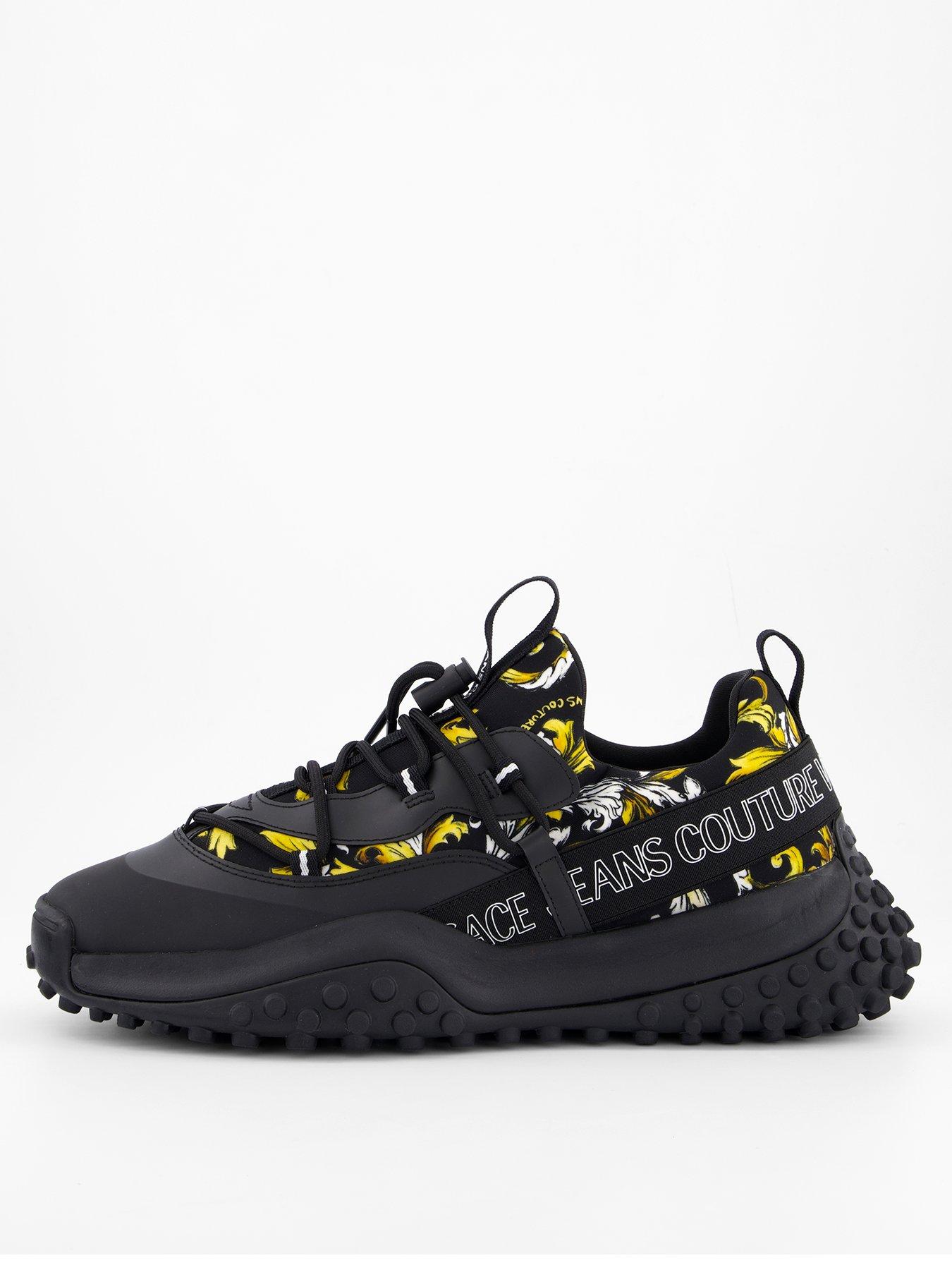 undefined Barocco Neoprene Logo Trainers - Black