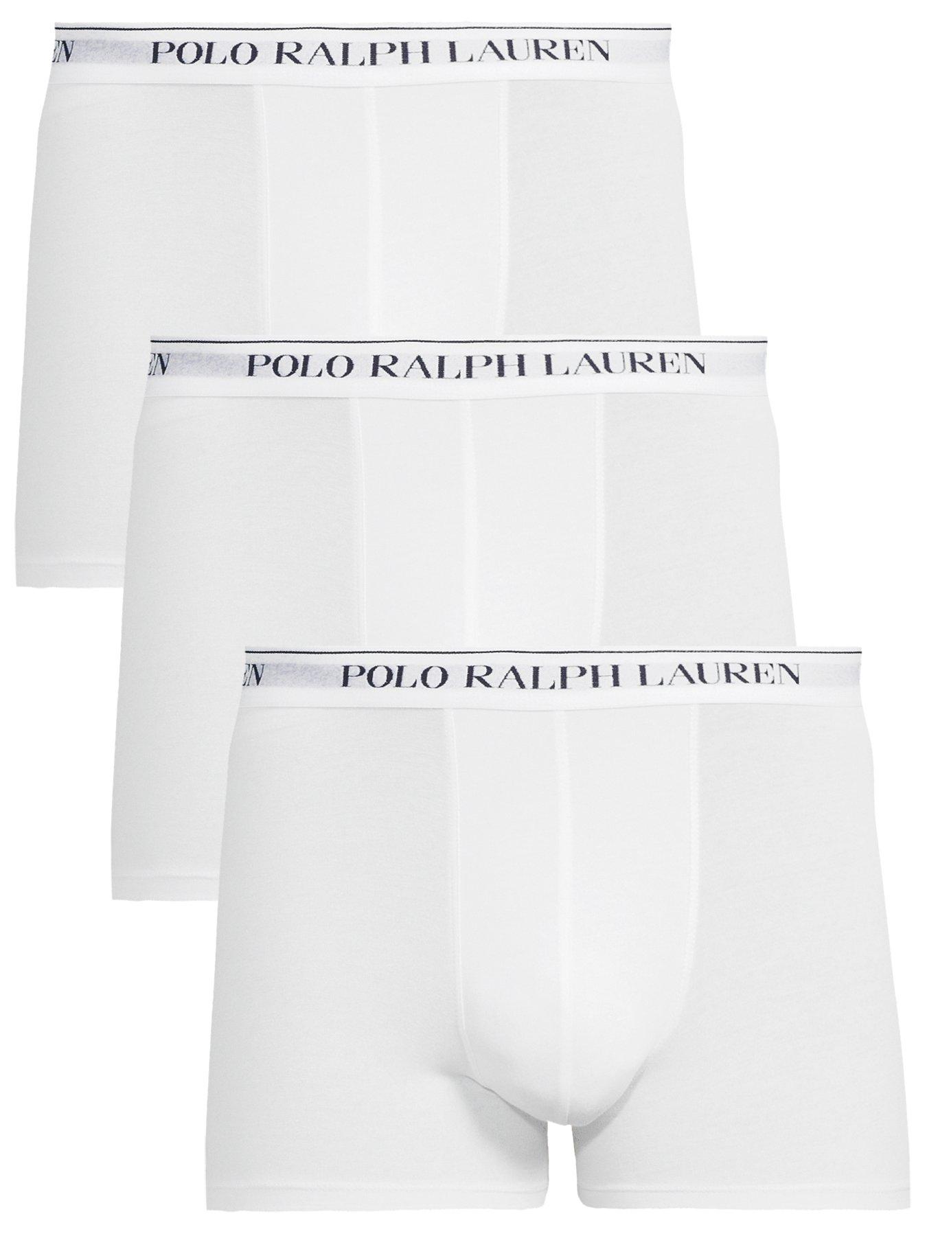 Polo Ralph Lauren 3 Pack Logo Trunks - White