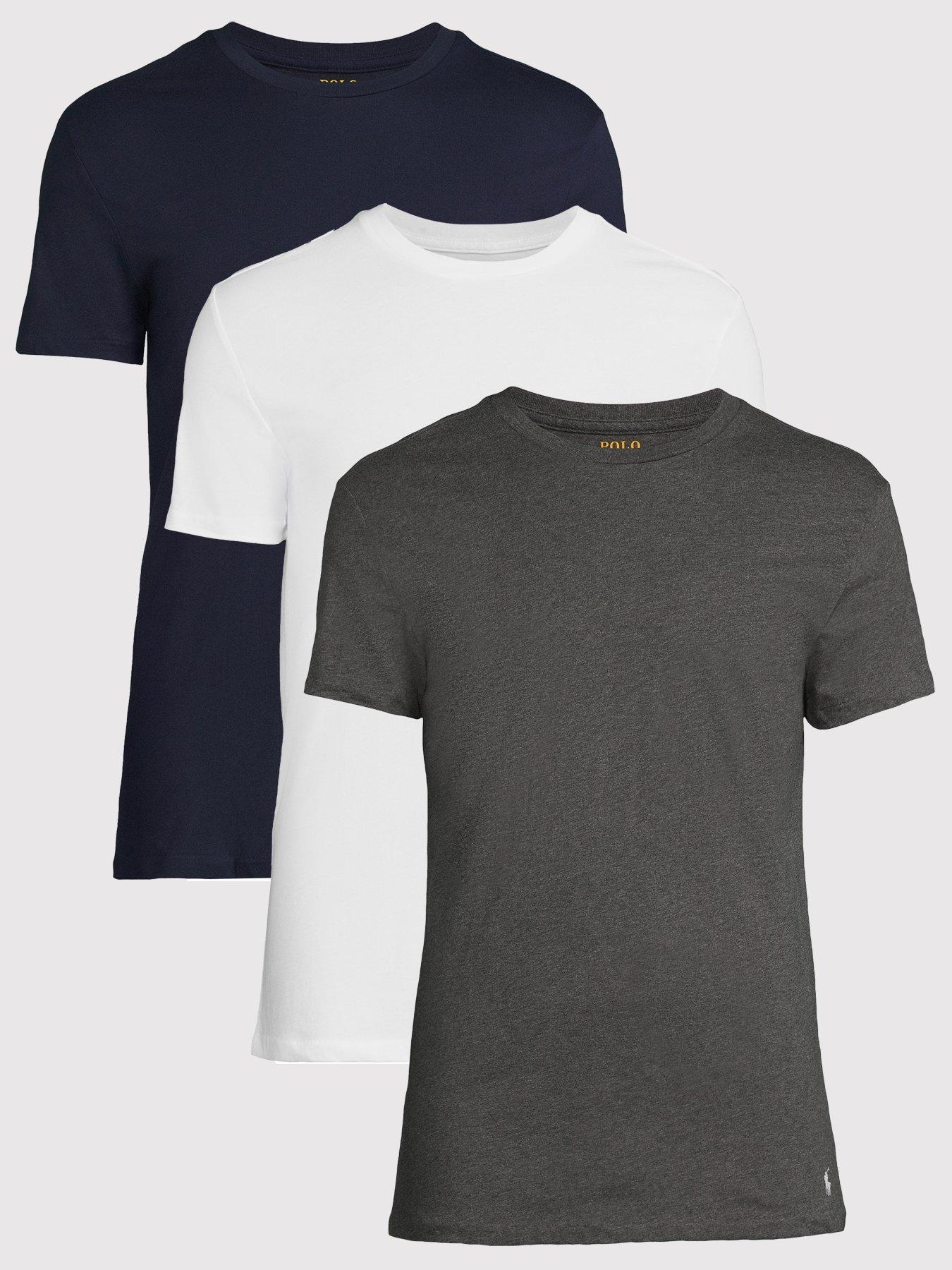 Image 1 of 6 of Polo Ralph Lauren 3 Pack Loungewear T-Shirts - Assorted