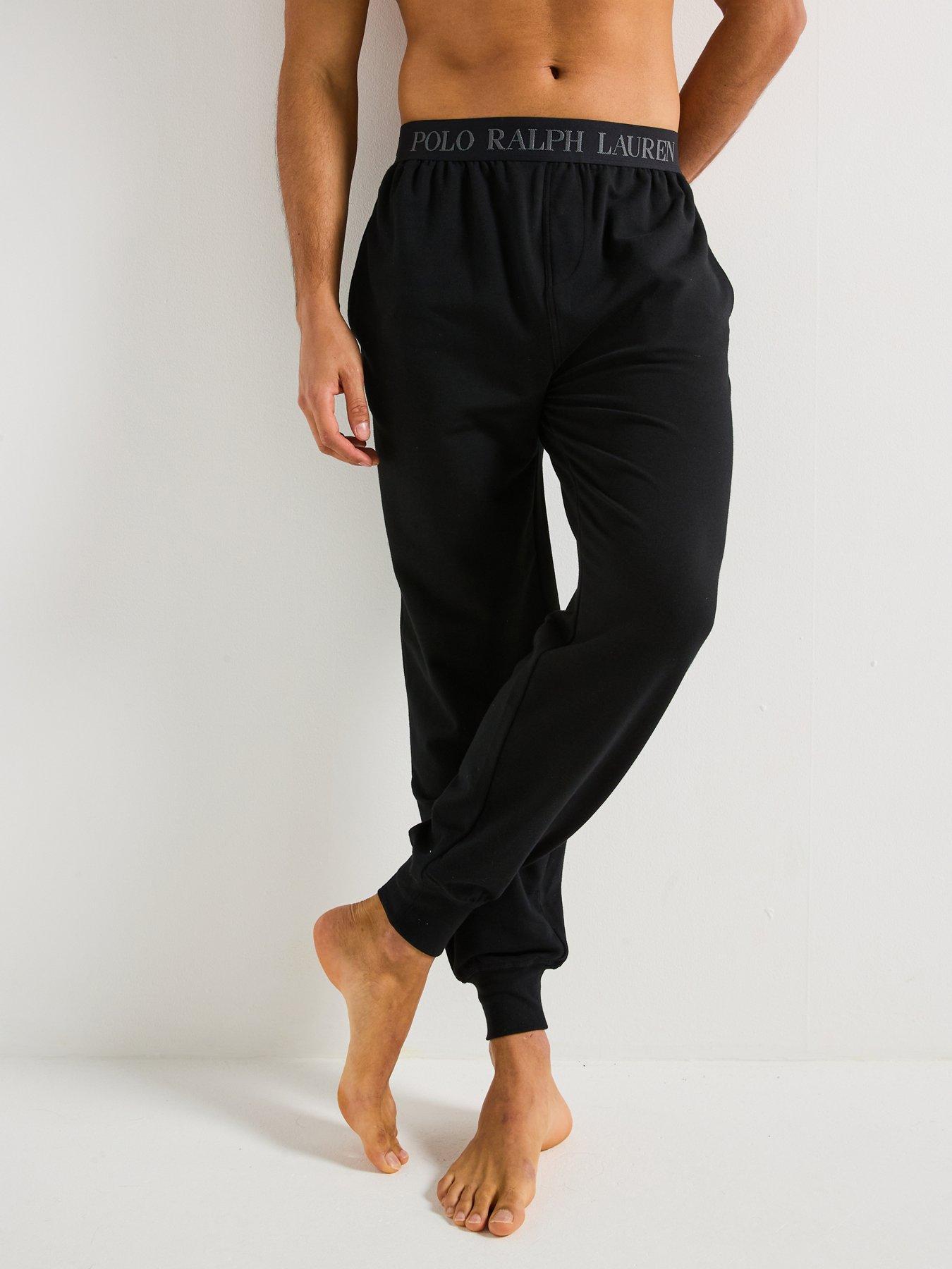Polo Ralph Lauren Cuffed Jogger Loungewear Pants - Black