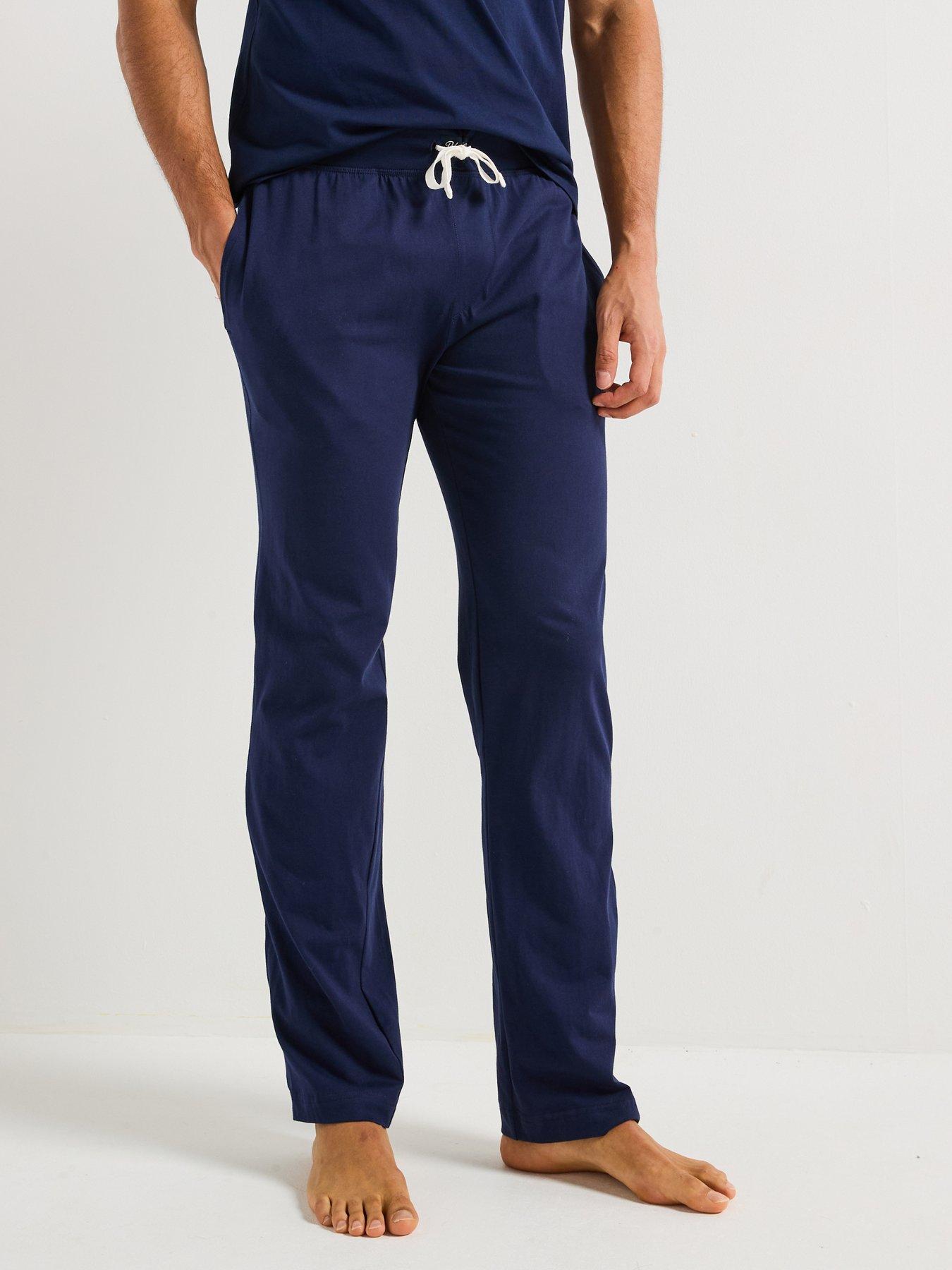 Image 1 of 4 of Polo Ralph Lauren Open Leg Pyjama Bottoms - Navy