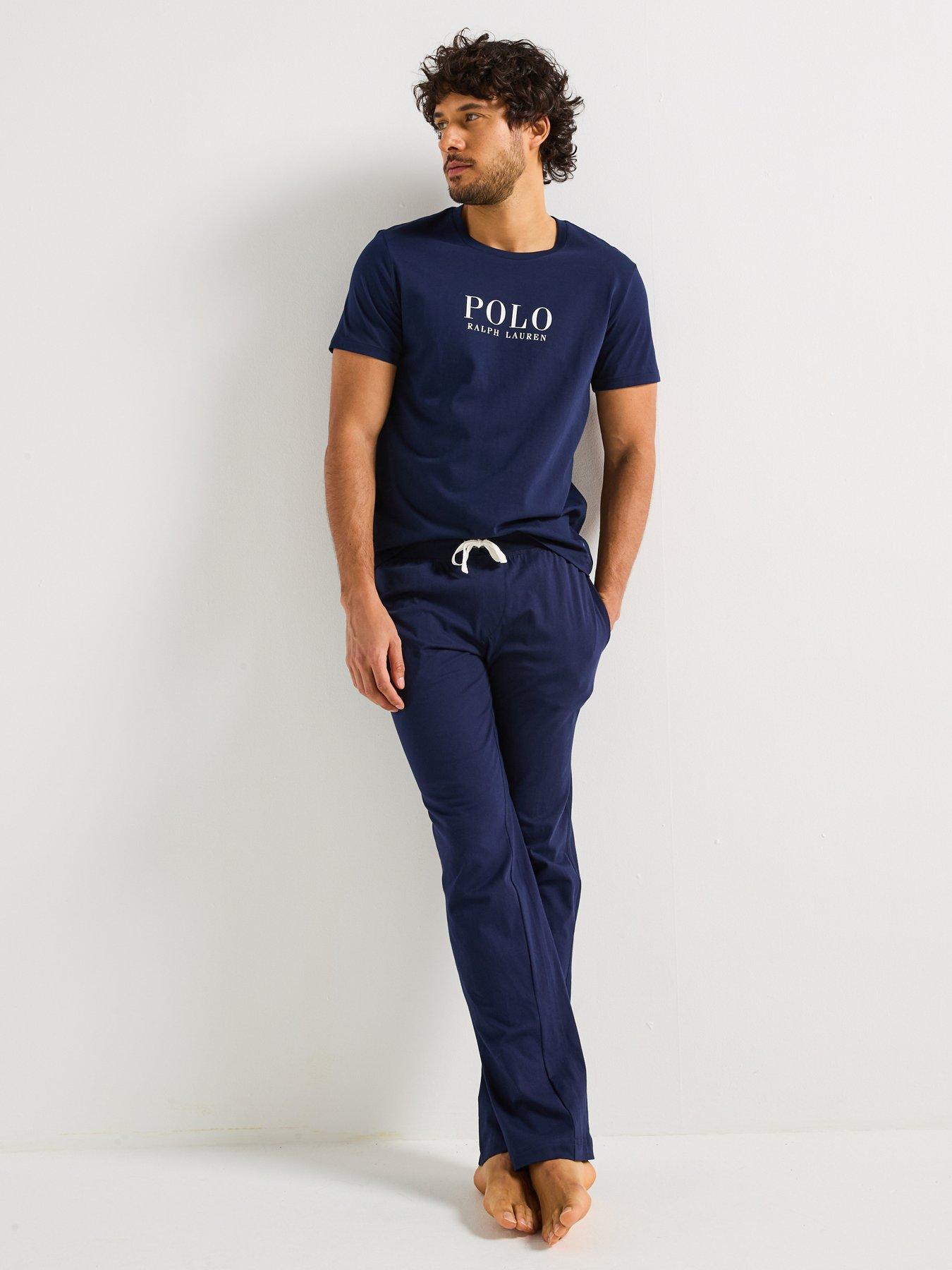 Image 3 of 4 of Polo Ralph Lauren Open Leg Pyjama Bottoms - Navy