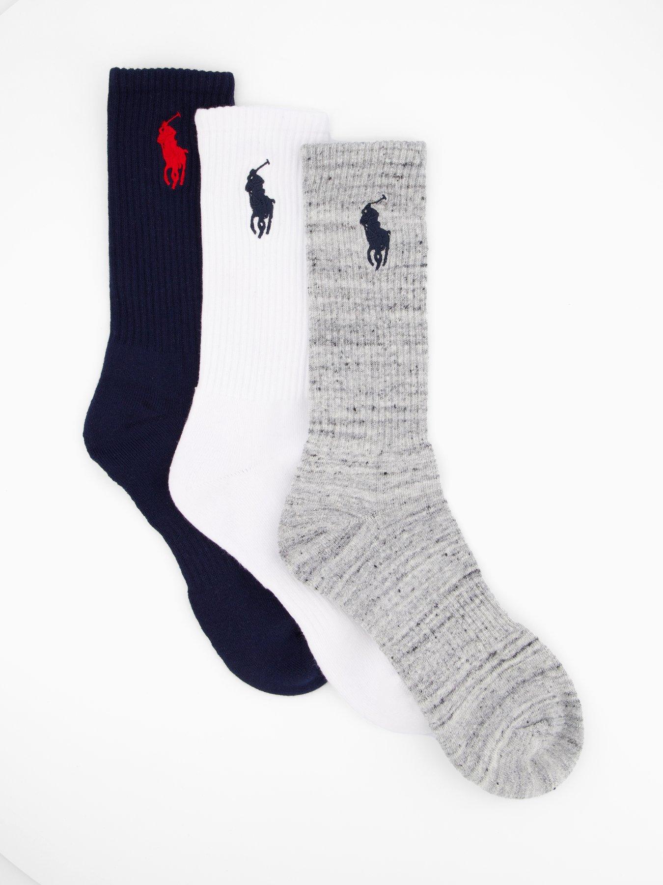 undefined 3 Pack Logo Sports Ankle Socks - Assorted