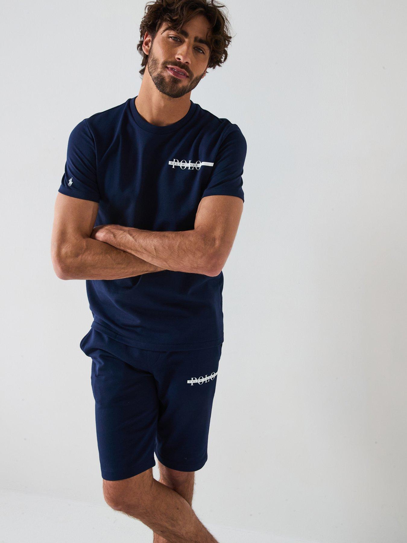 undefined Left Chest Logo Loungewear T-Shirt - Navy