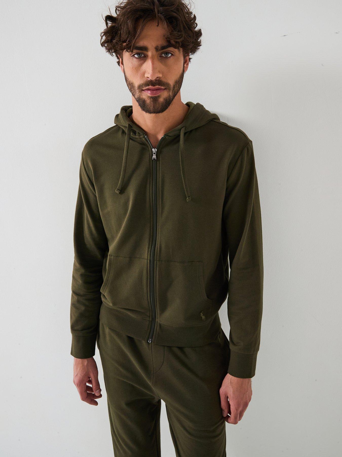 undefined Loungewear Zip Thru Hoodie - Green