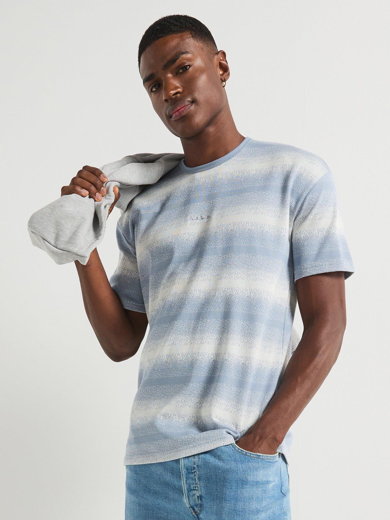 undefined Gradient Short Sleeve T-Shirt - Blue