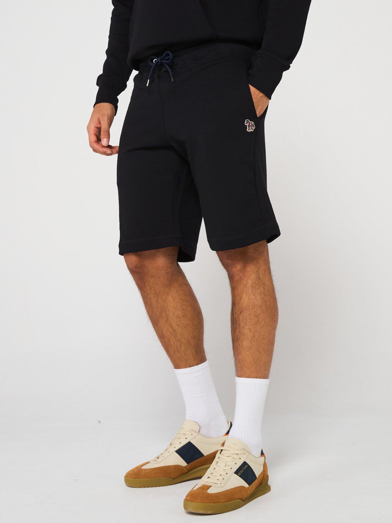 undefined Regular Fit Zebra Shorts - Black