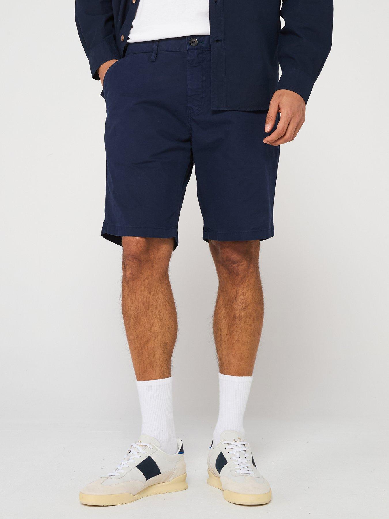 undefined Zebra Logo Shorts - Blue