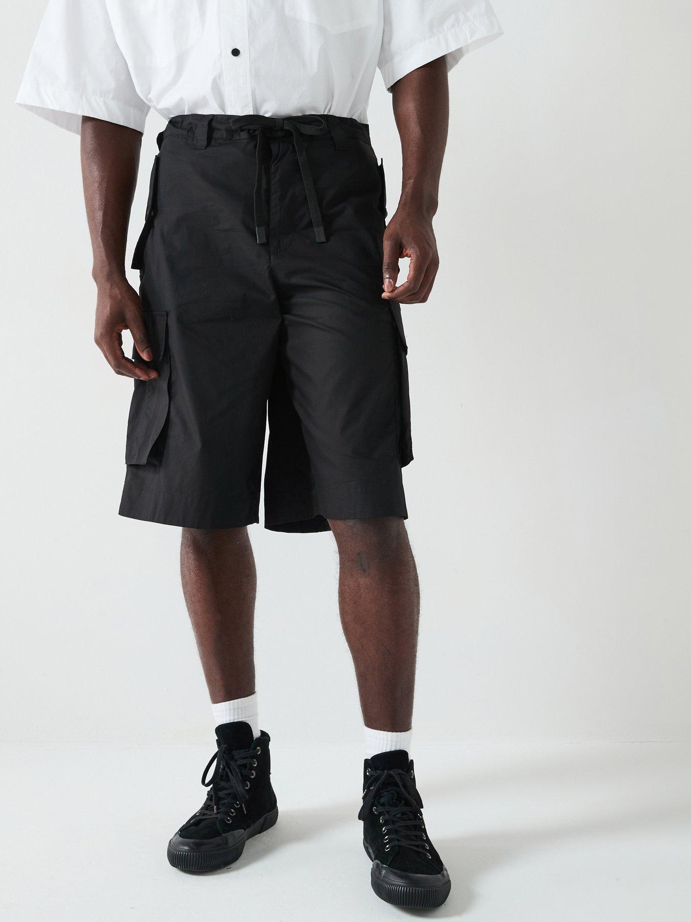 undefined Cargo Logo Shorts - Black