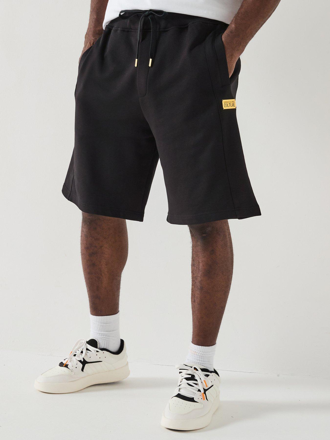 undefined Versace Jeans Couture Metal Placket Sweat Shorts - Black