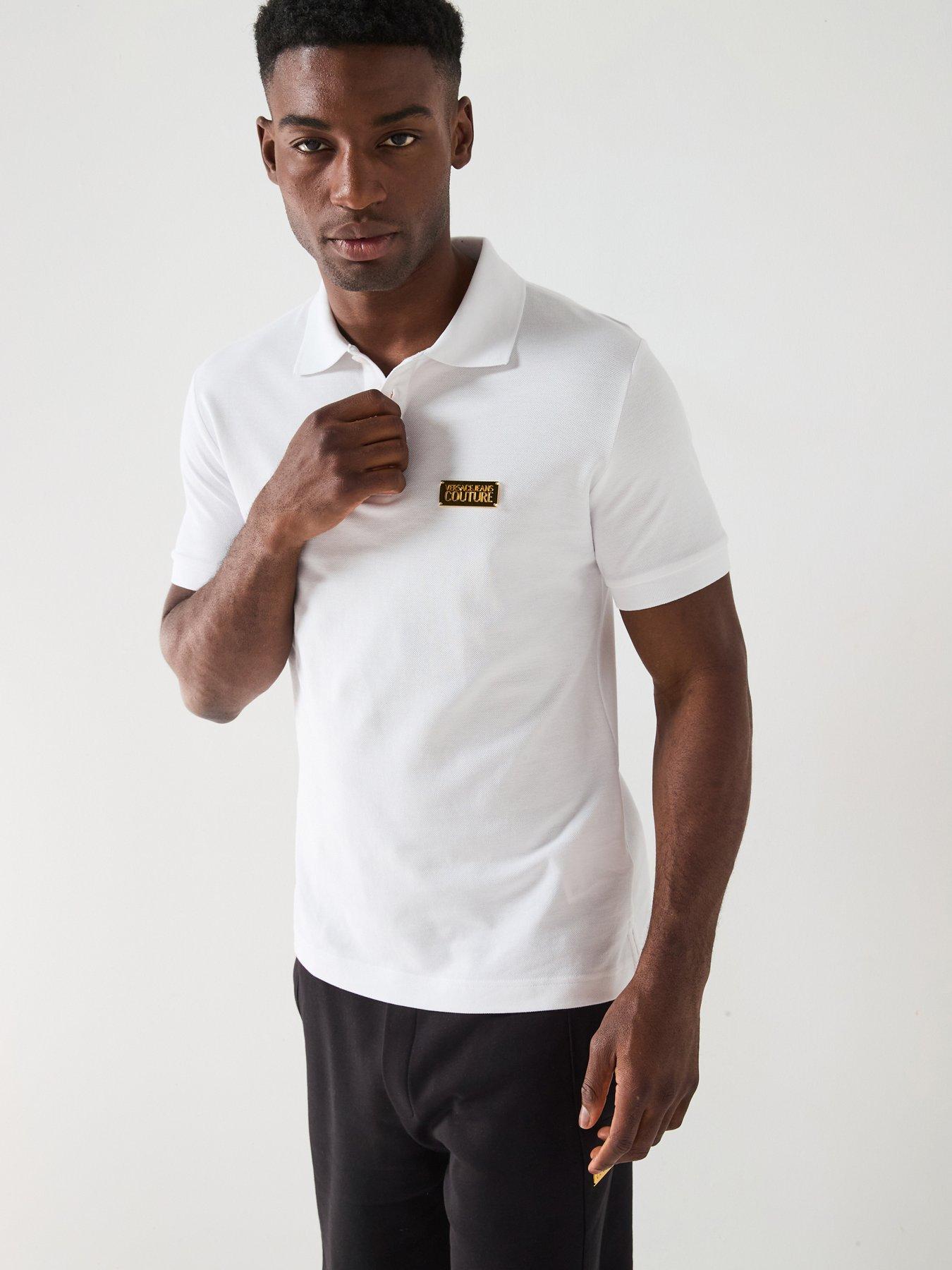 undefined Versace Jeans Couture Placket Polo Shirt - White