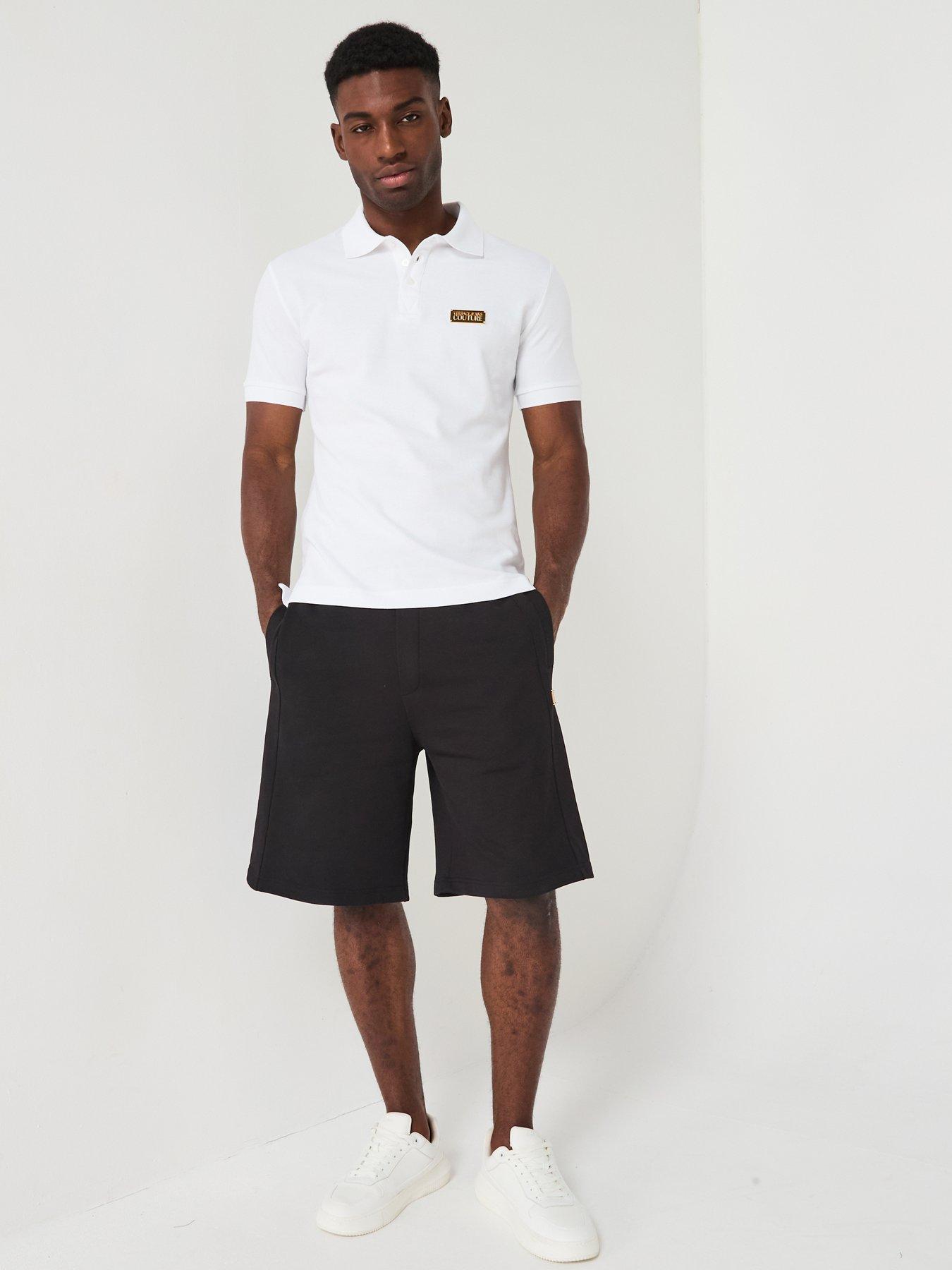 Image 3 of 4 of Versace Jeans Couture Placket Polo Shirt - White