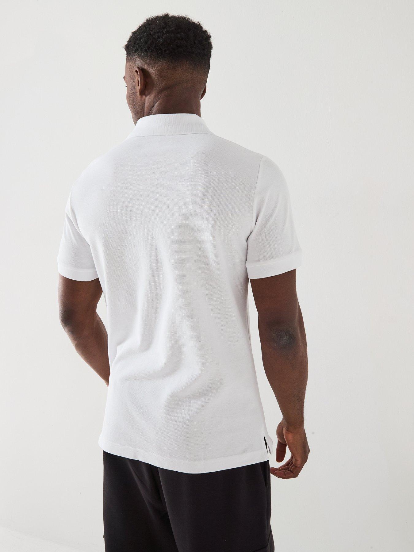 Image 2 of 5 of Versace Jeans Couture V Emblem Logo Polo Shirt - White