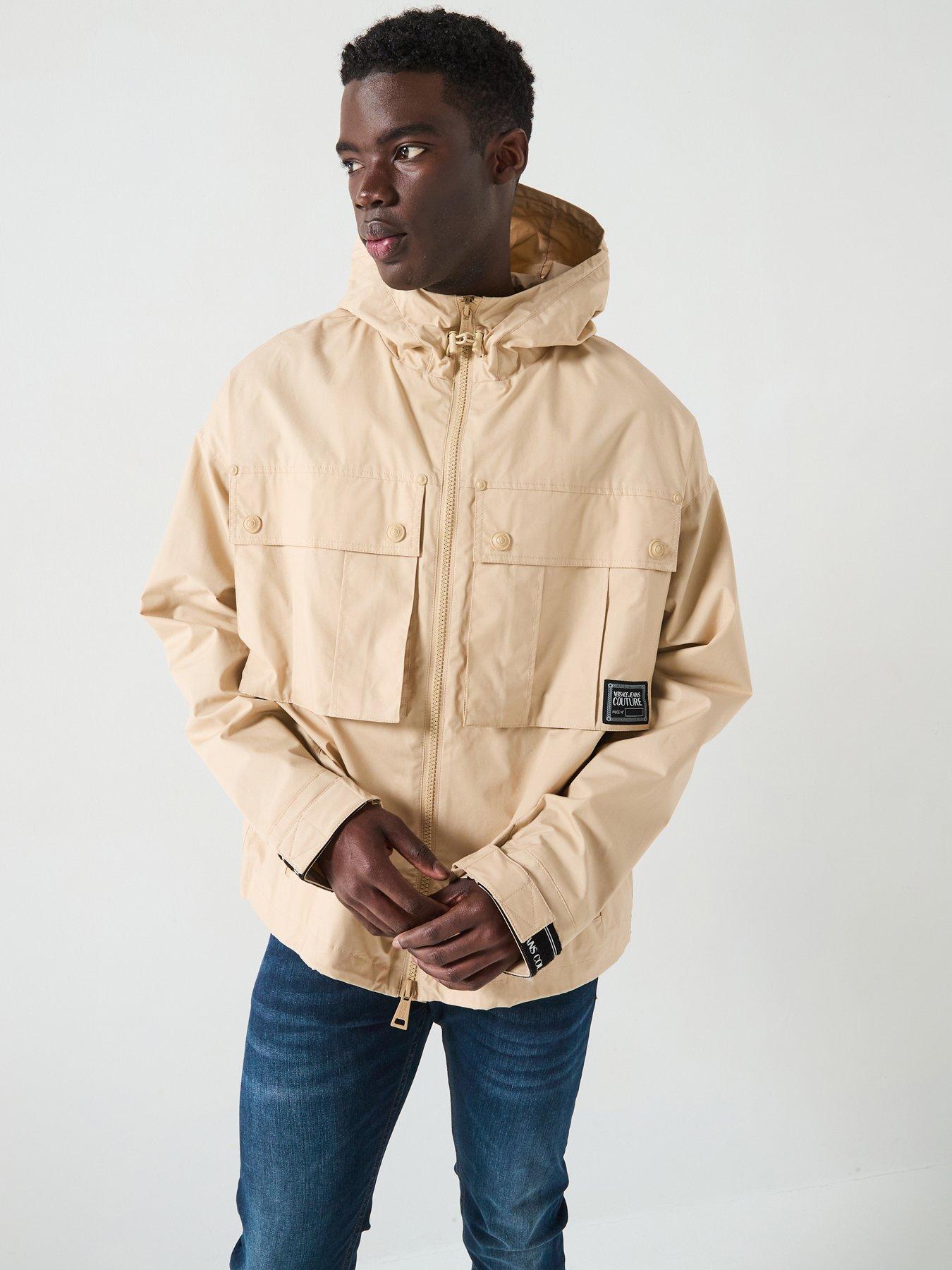 Versace Jeans Couture Dual Pocket Cotton Jacket - Beige | Very