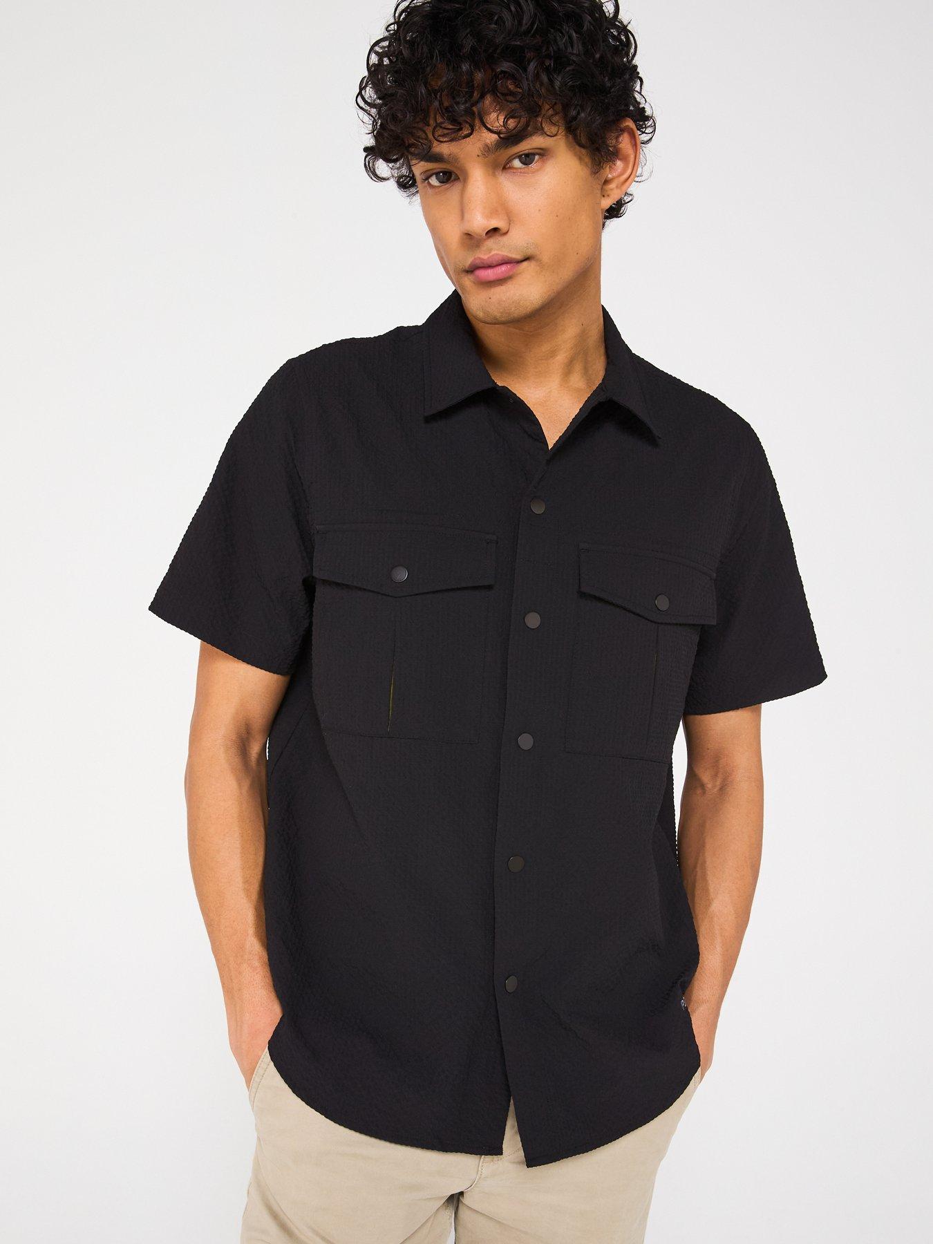 undefined Short Sleeve Utility Shirt - Black