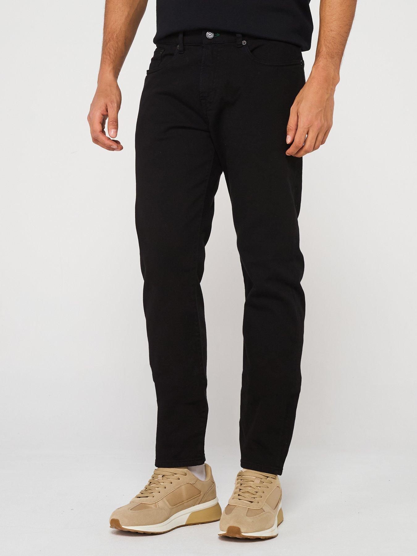 undefined Tapered Fit Jeans - Black