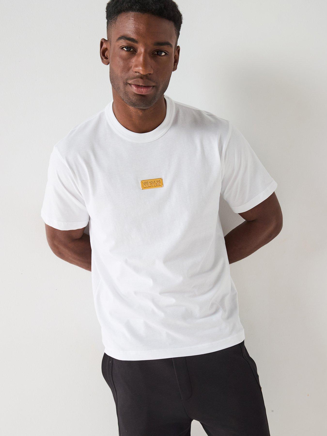 undefined Metal Placket T-Shirt - White