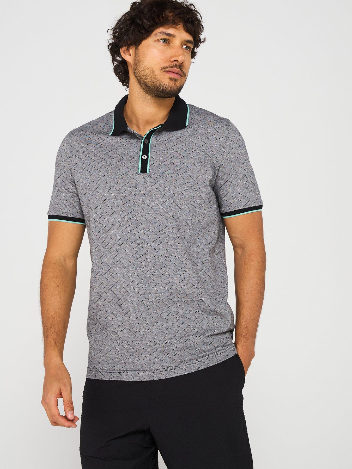 undefined Regular Fit Short Sleeve Polo Shirt - Black
