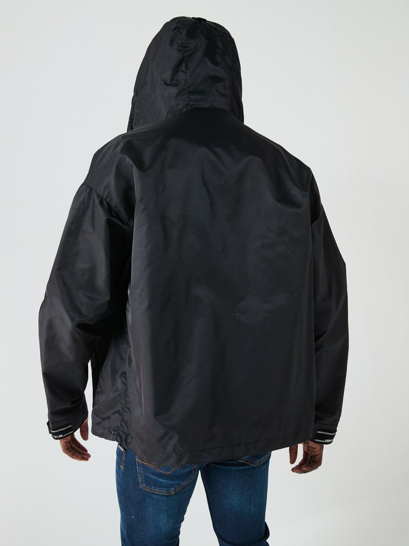 Versace Jeans Couture Dual Pocket Nylon Jacket - Black | Very