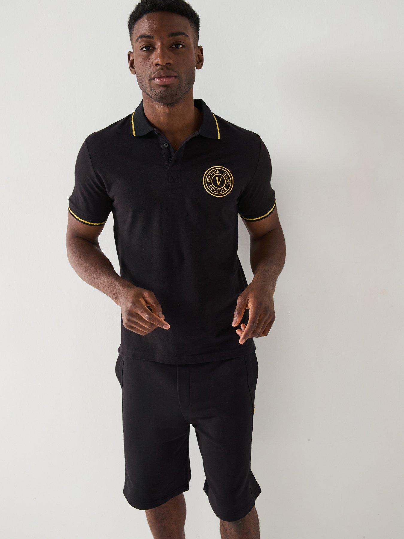 undefined Versace Jeans Couture V Emblem Polo T-shirt - Black