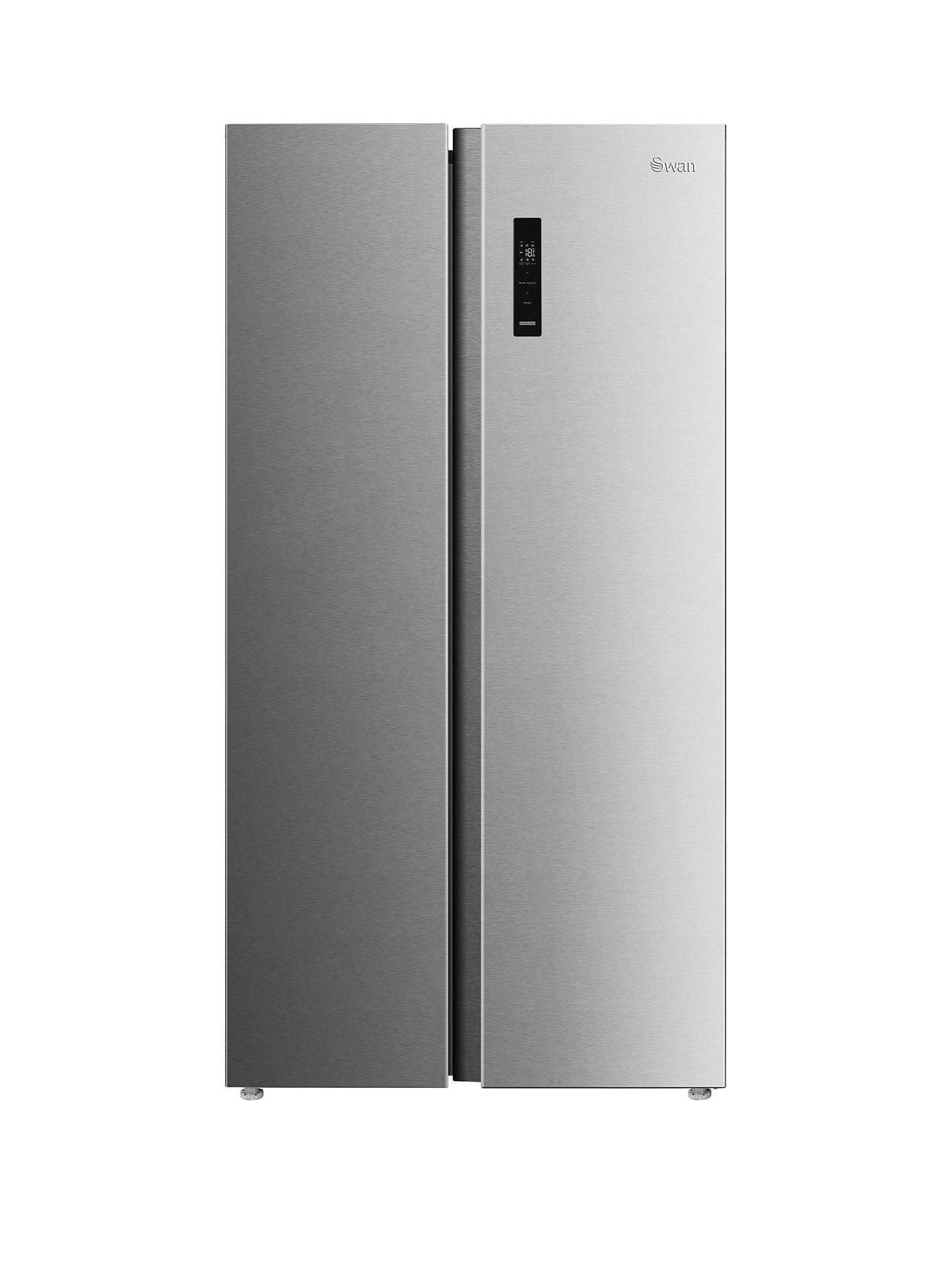 Swan SR750160I 90cm Wide Total No Frost American Style Fridge Freezer - Inox