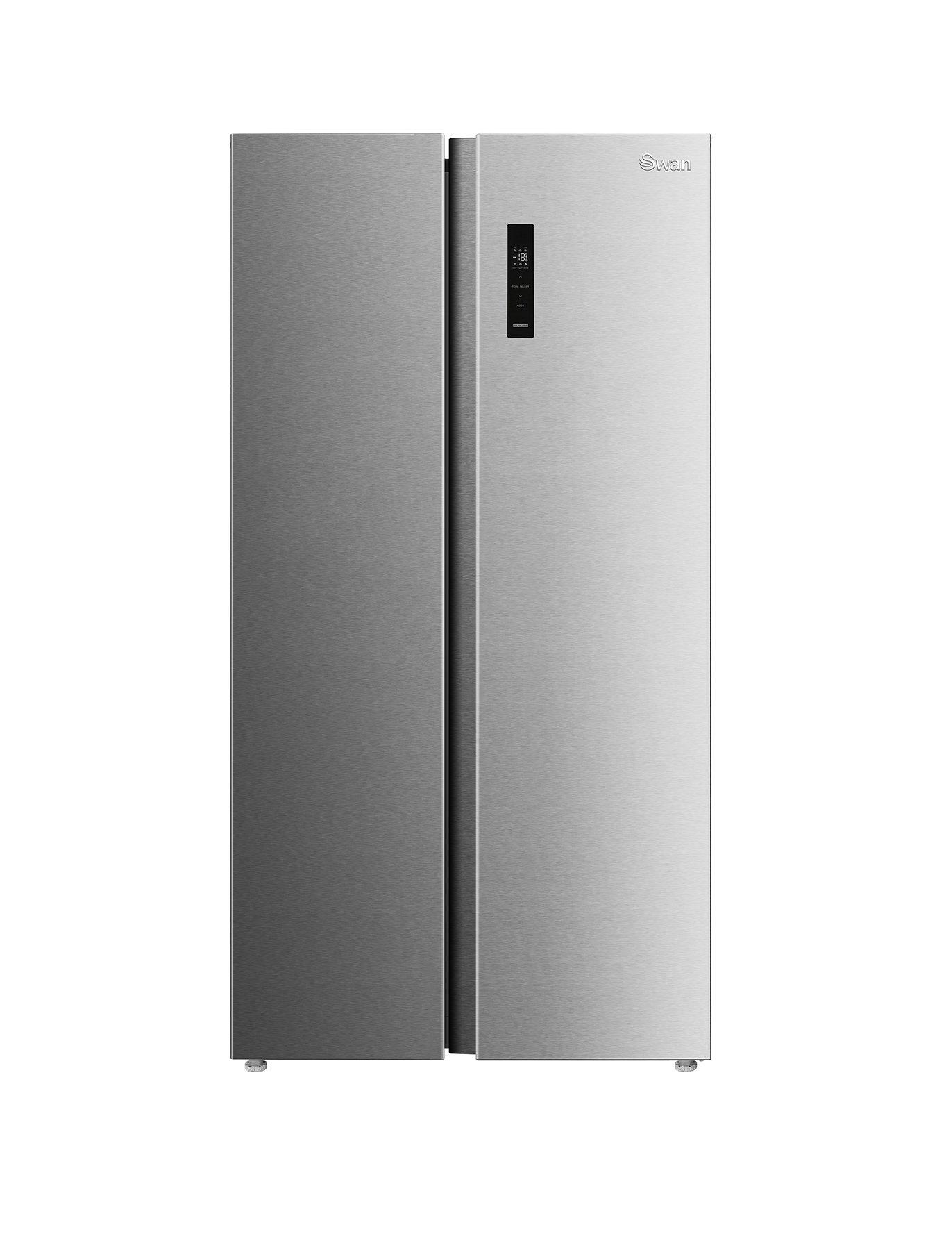 Swan SR750160I 90cm Wide Total No Frost American Style Fridge Freezer - Inox