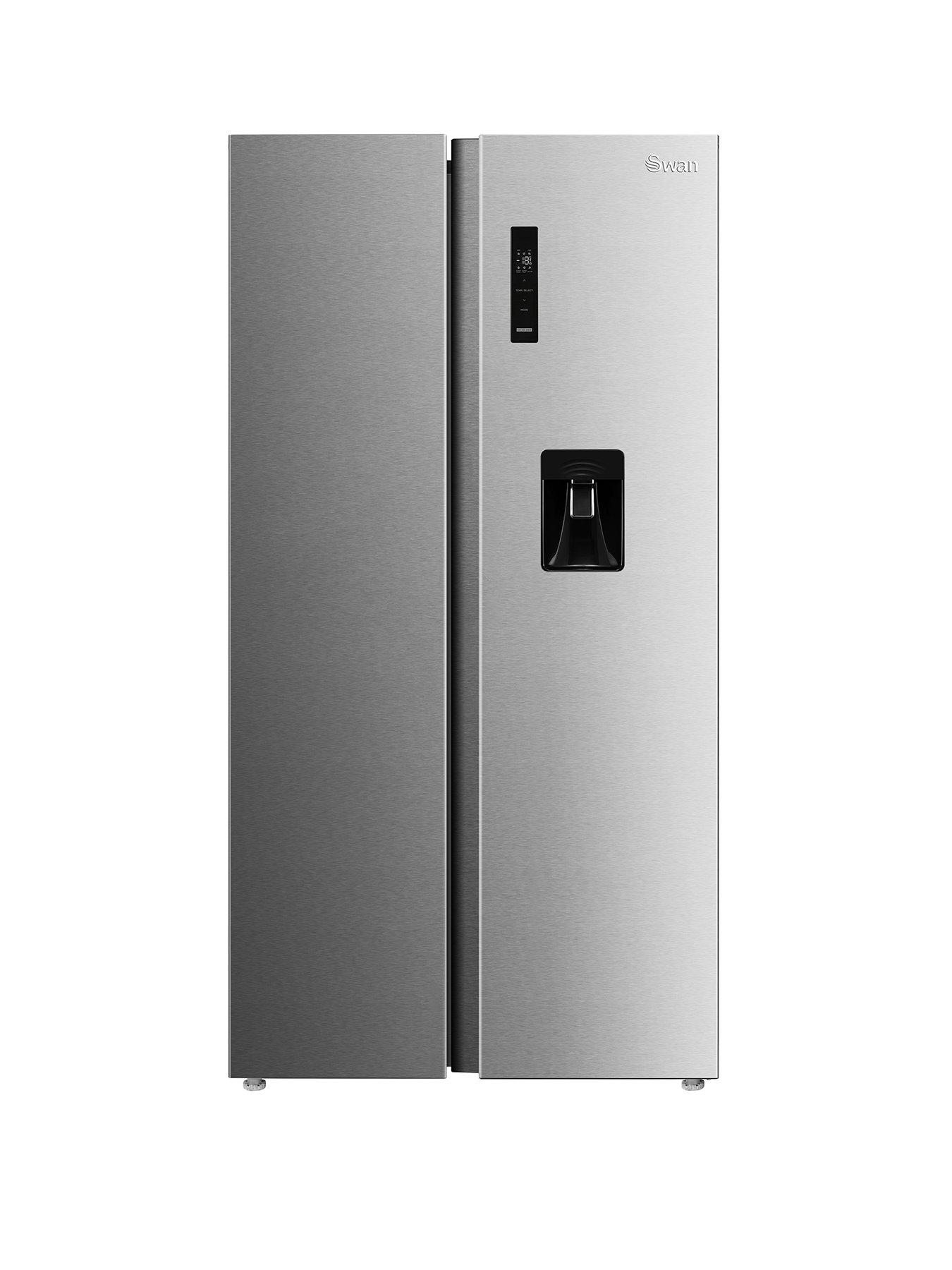 Swan SR750170I 90cm Wide Total No Frost American Style Fridge Freezer - Inox